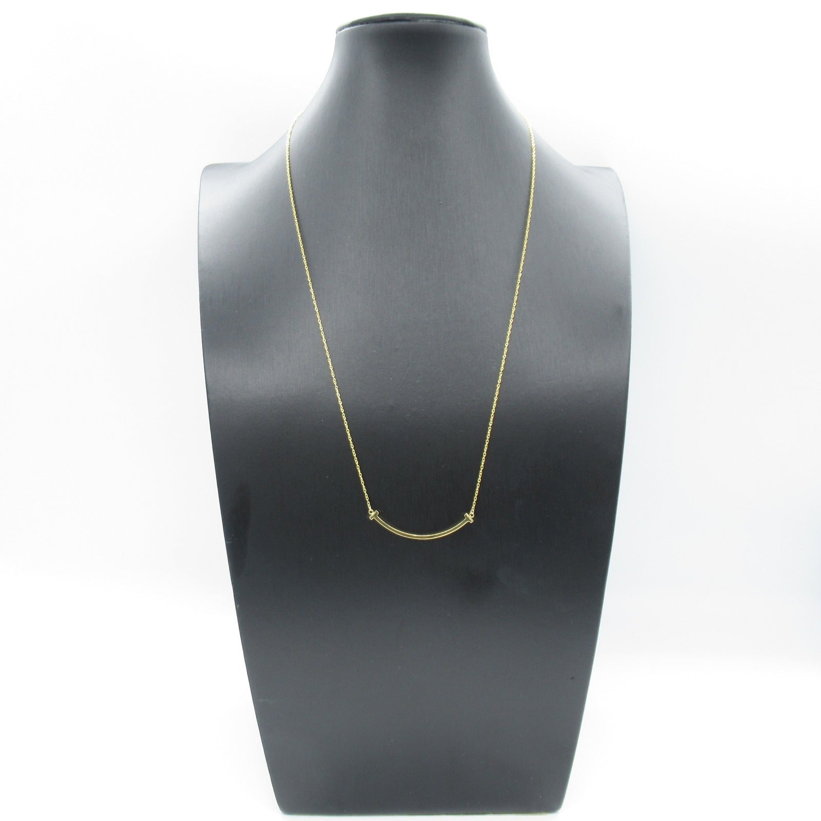 TIFFANY＆CO 18K黃金T Smile Small Necklace項鍊