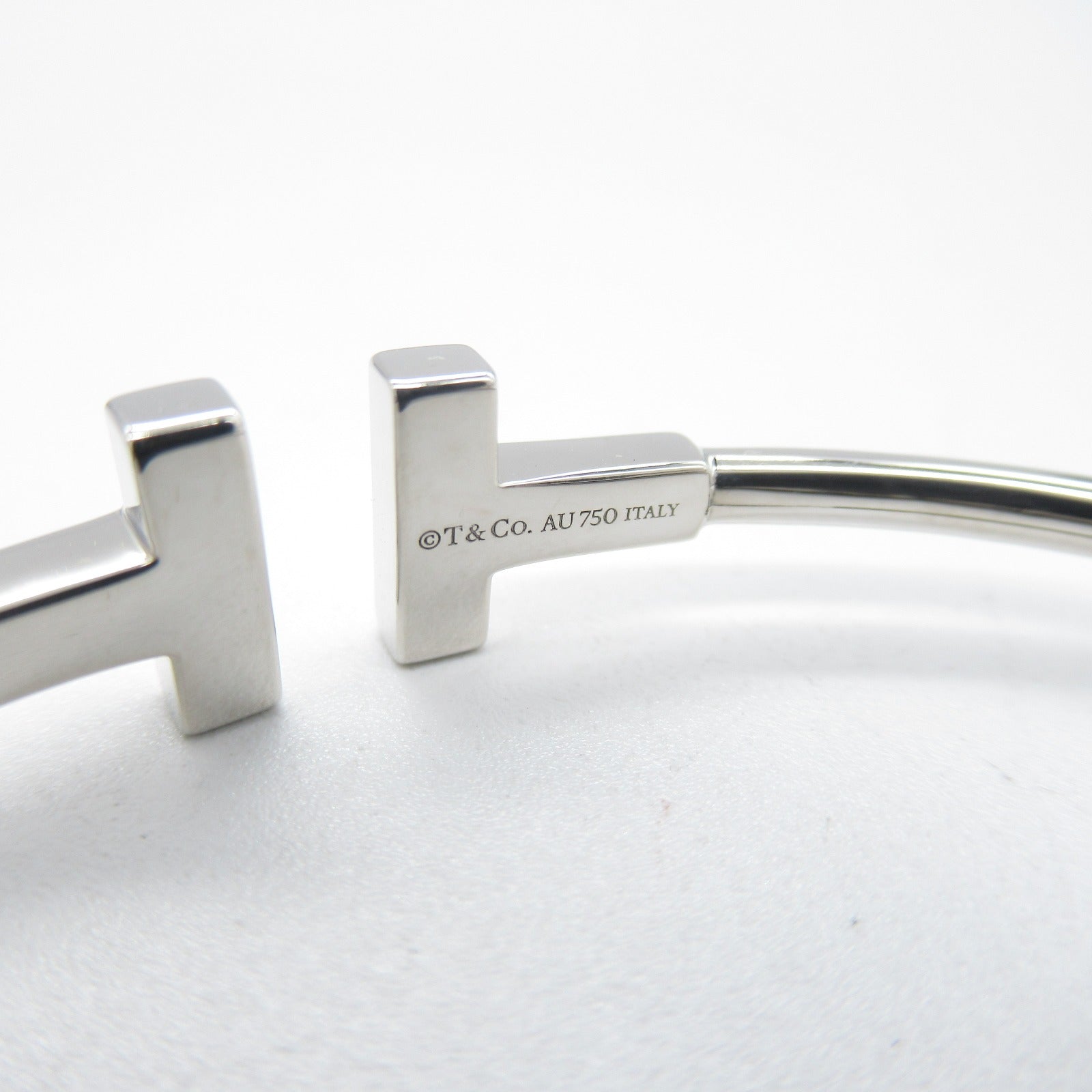 TIFFANY＆CO 18K白金T Wire Bracelet手鐲
