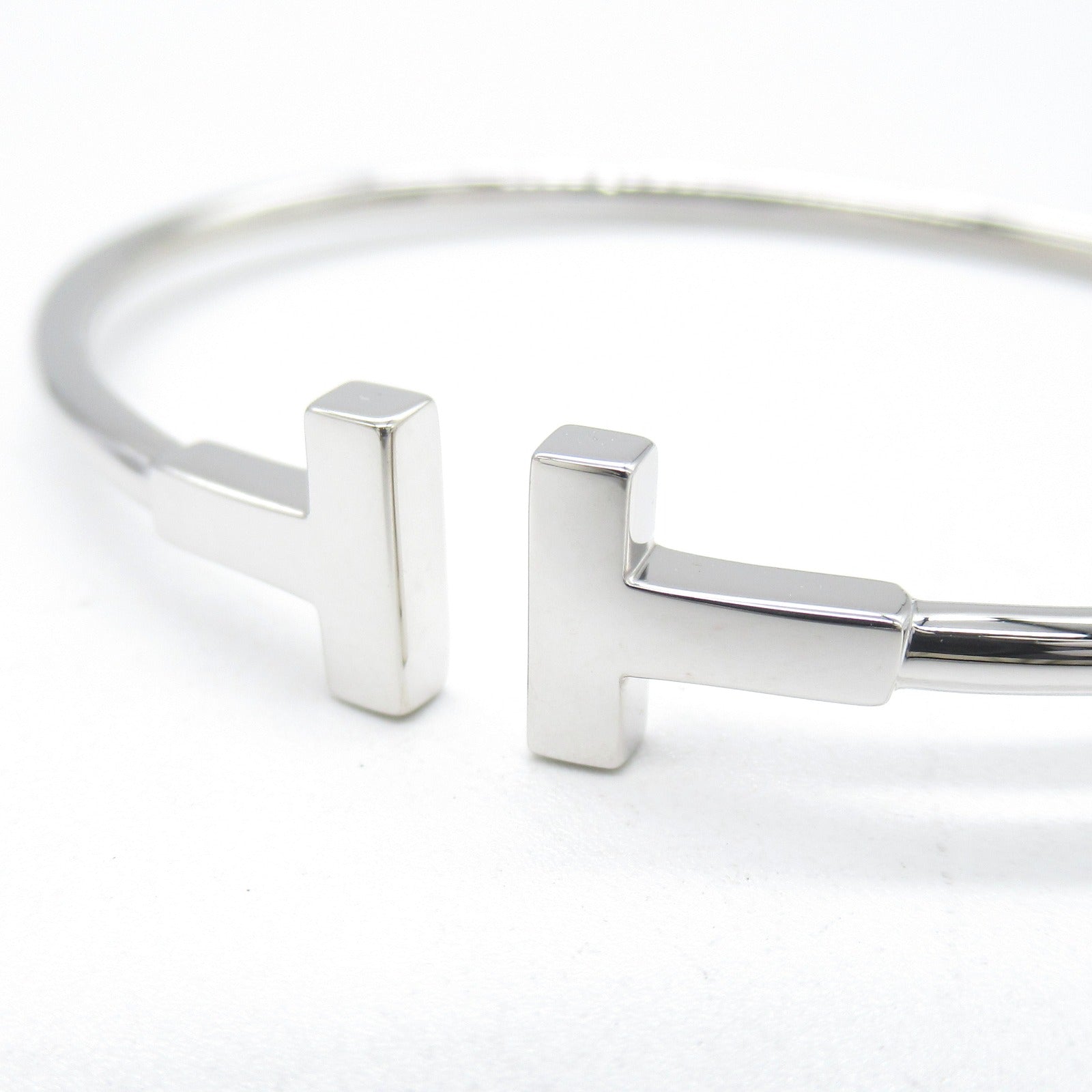 TIFFANY＆CO 18K白金T Wire Bracelet手鐲