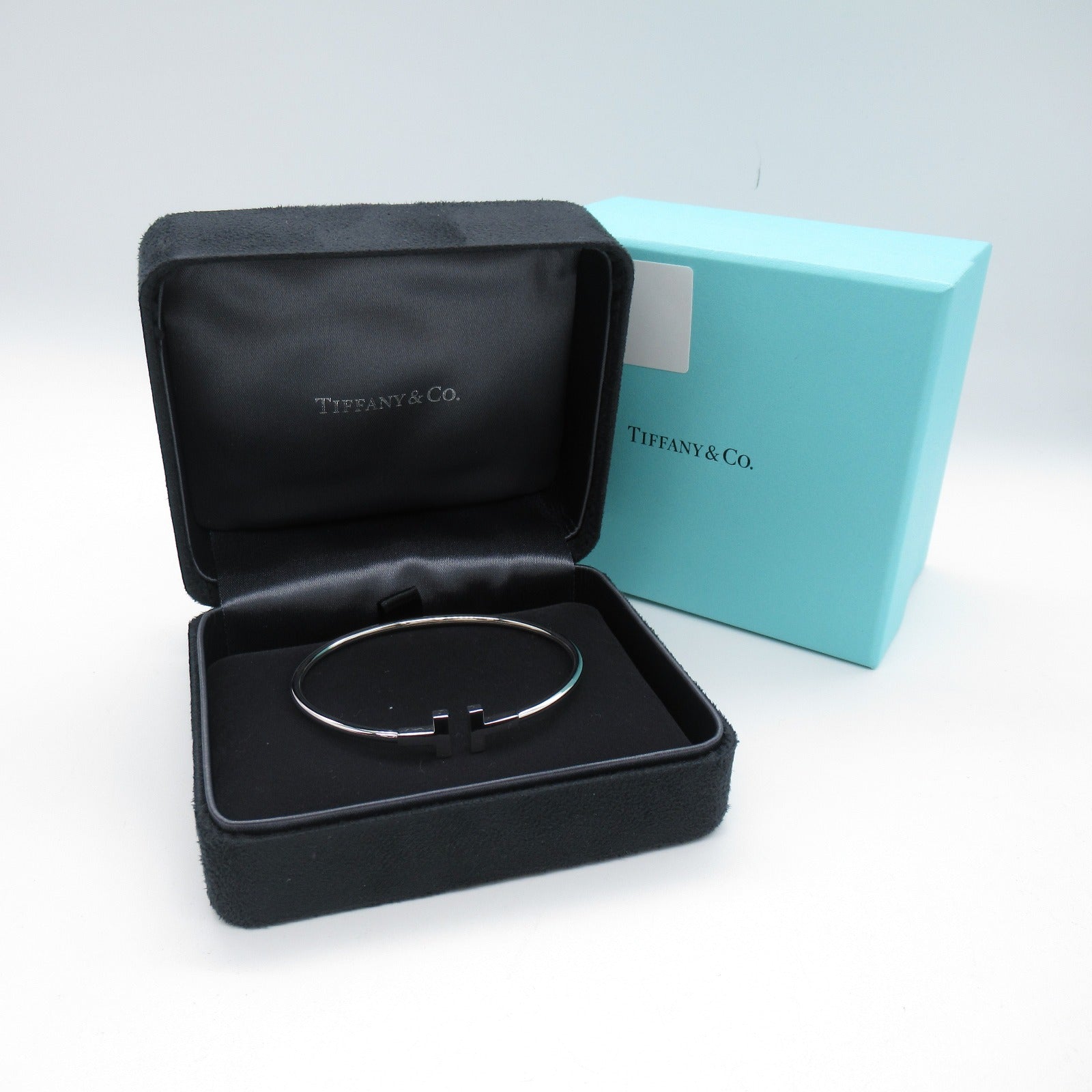 TIFFANY＆CO 18K白金T Wire Bracelet手鐲