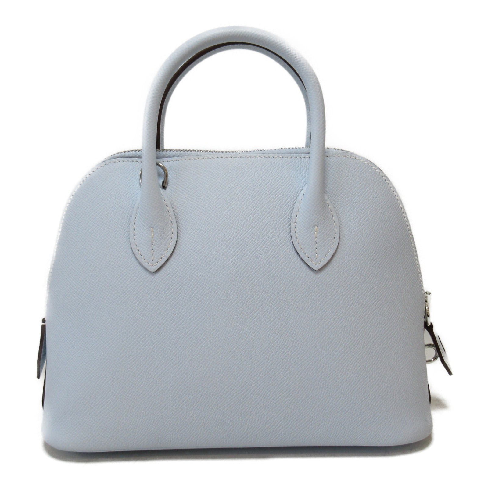 HERMES [Sharp discount] Epsom leather Bolide1923 25㎝ silver buckle handle shoulder bag dual-use bag Bleu Brume/blue