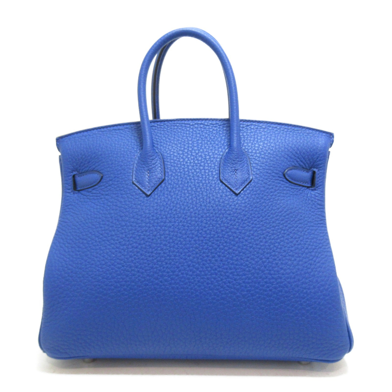HERMES 【激减优惠】Togo皮革Birkin 25银扣手挽袋Blue royal/蓝色