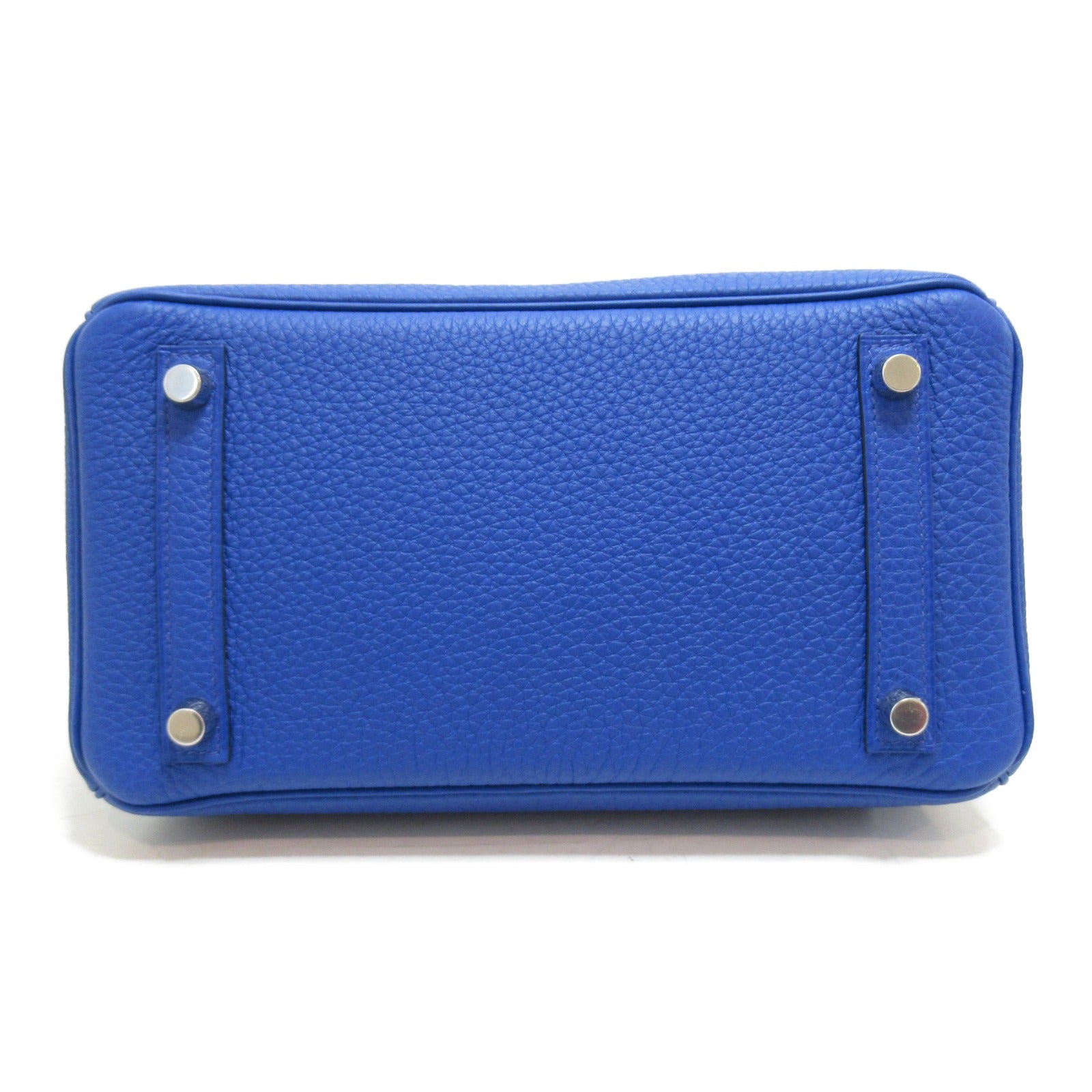 HERMES 【激减优惠】Togo皮革Birkin 25银扣手挽袋Blue royal/蓝色