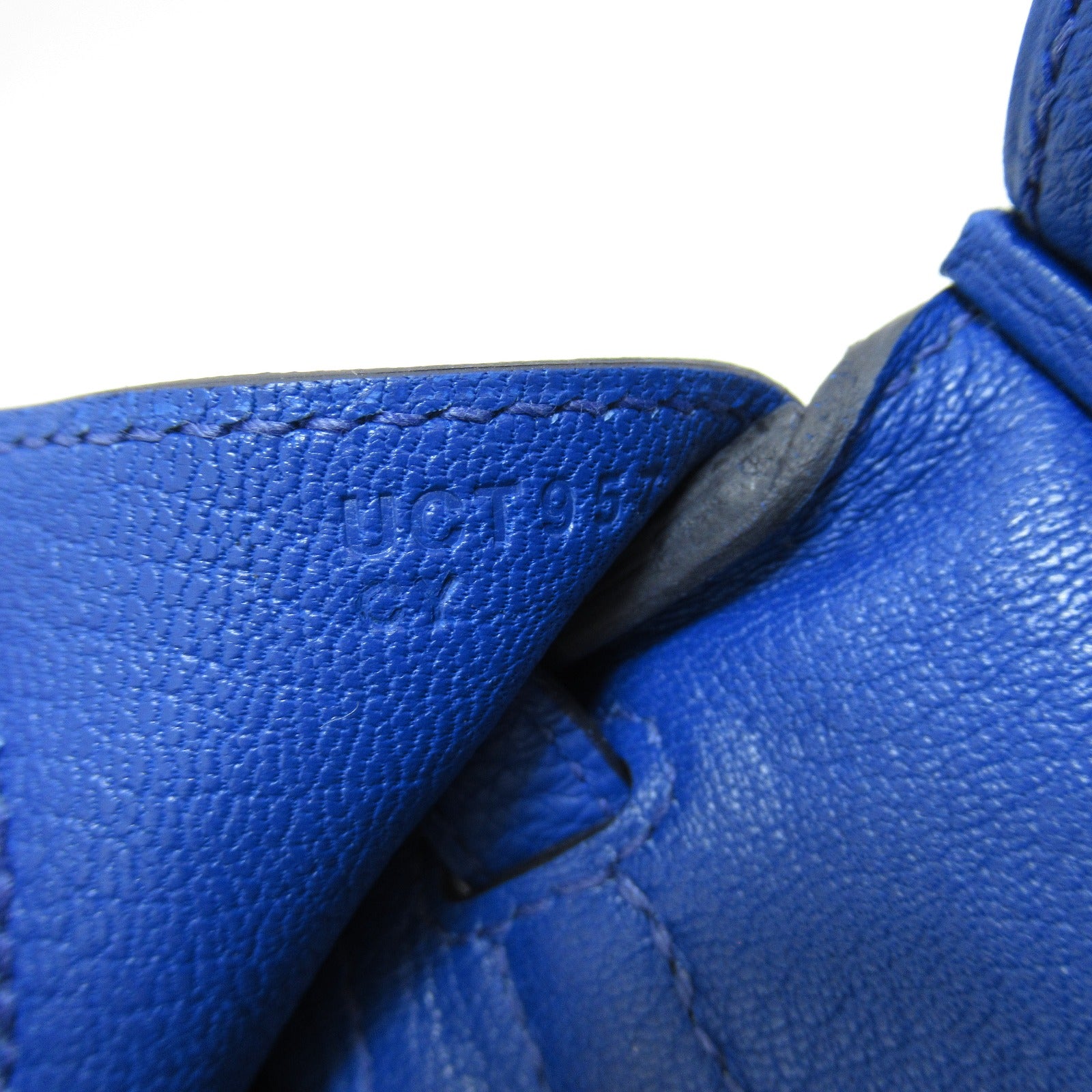 HERMES 【激减优惠】Togo皮革Birkin 25银扣手挽袋Blue royal/蓝色