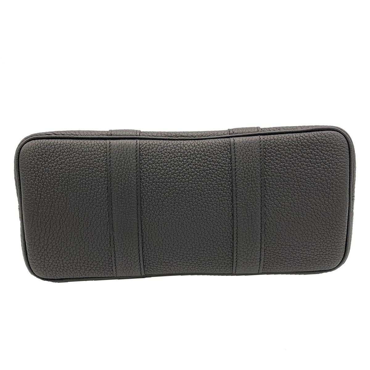 HERMES Negonda皮革Garden Party TPM銀扣手挽袋Noir/黑色