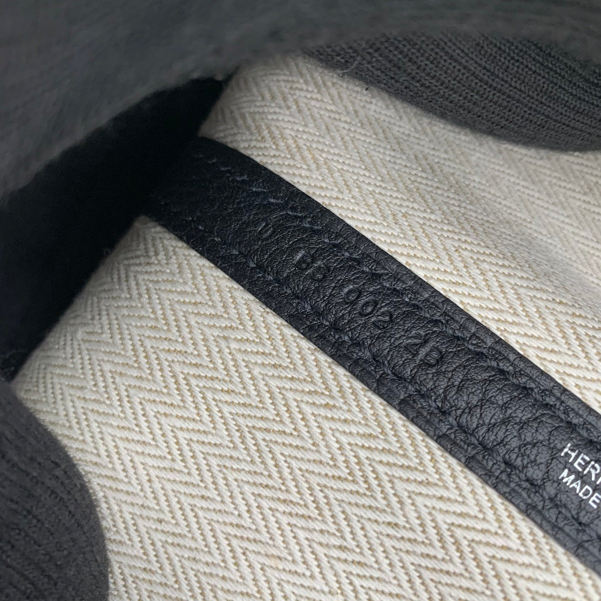 HERMES Negonda皮革Garden Party TPM銀扣手挽袋Noir/黑色