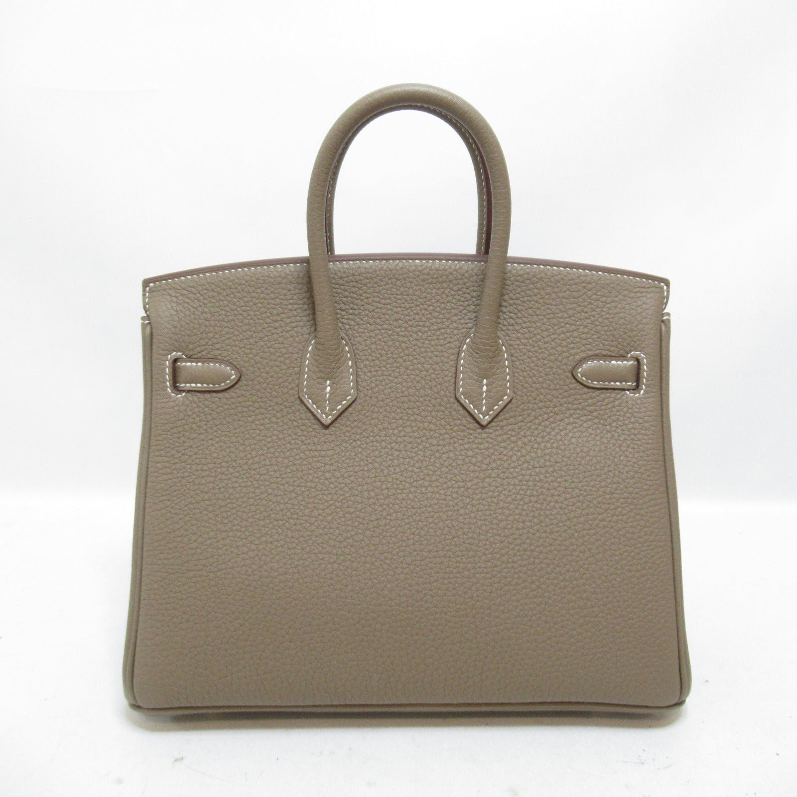 HERMES Togo皮革Birkin 25銀扣手挽袋Etoupe/啡色