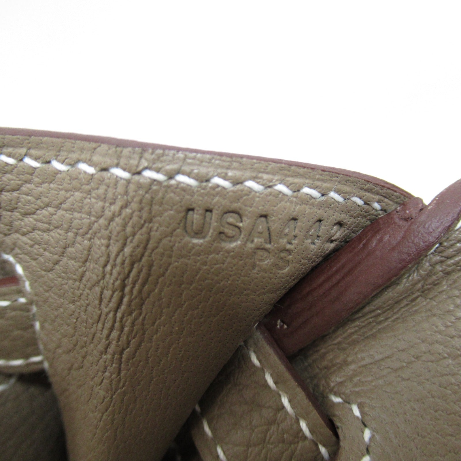 HERMES Togo皮革Birkin 25銀扣手挽袋Etoupe/啡色