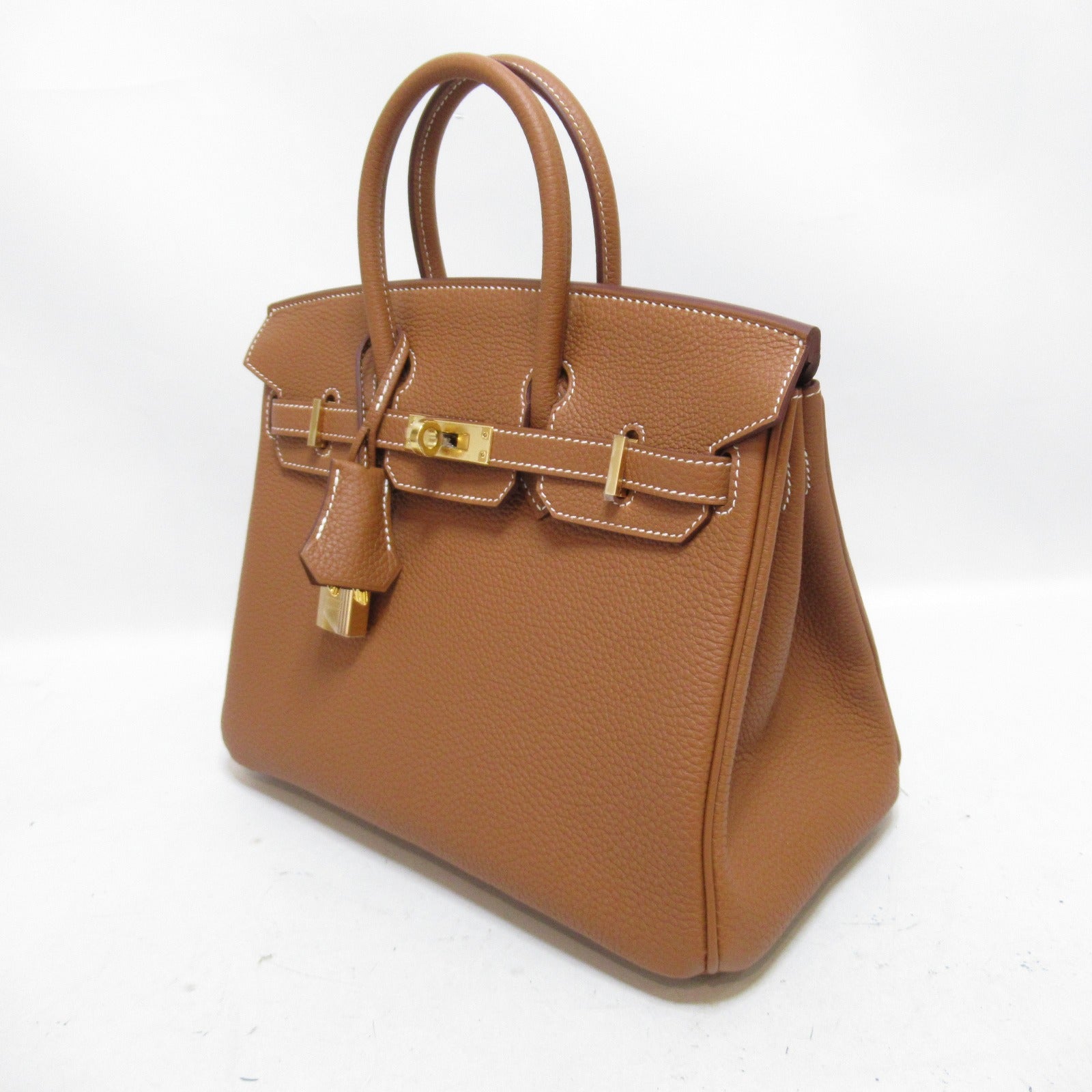 HERMES Togo皮革Birkin 25金扣手挽袋Gold