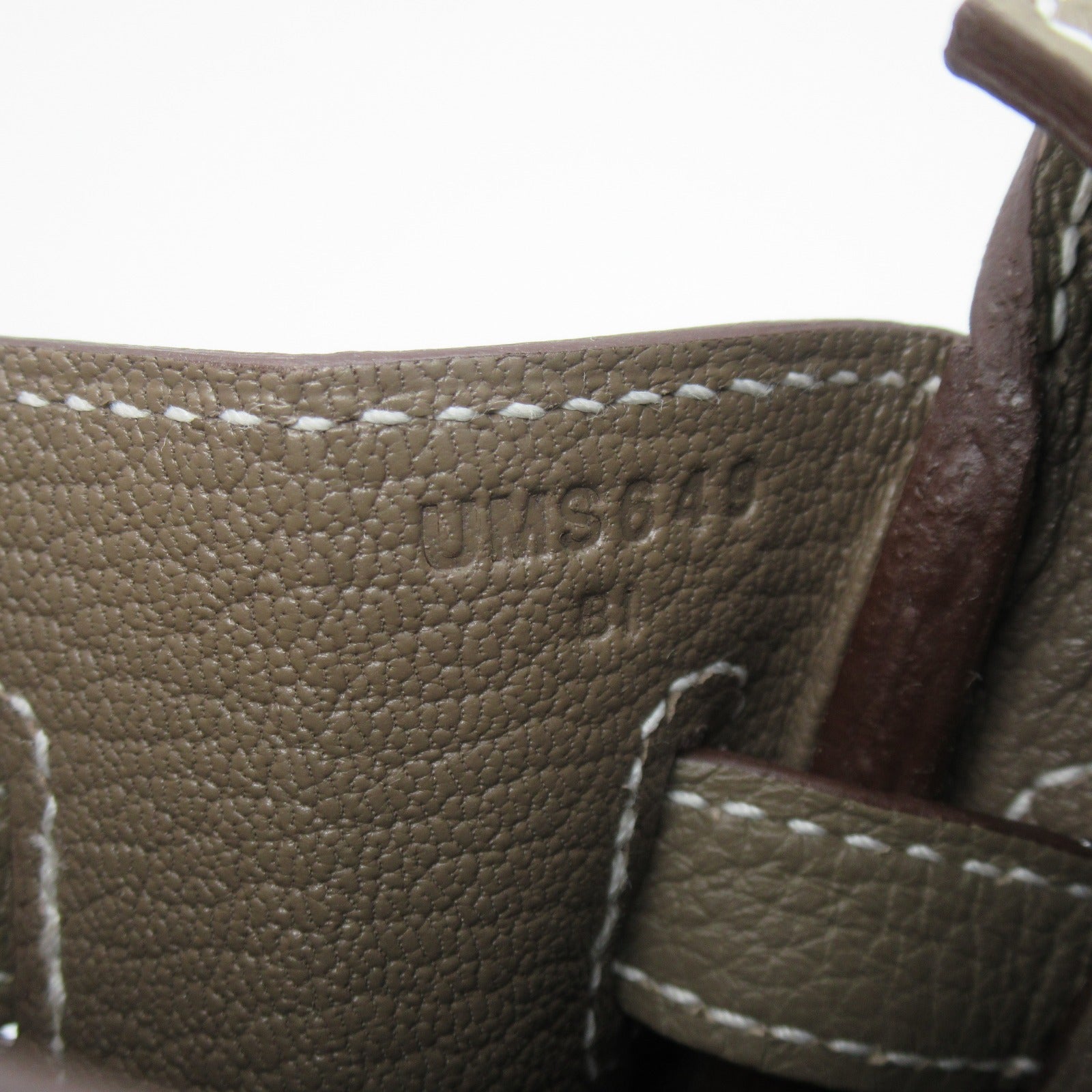 HERMES 【激減優惠】Togo皮革Birkin 25銀扣手挽袋Etoupe