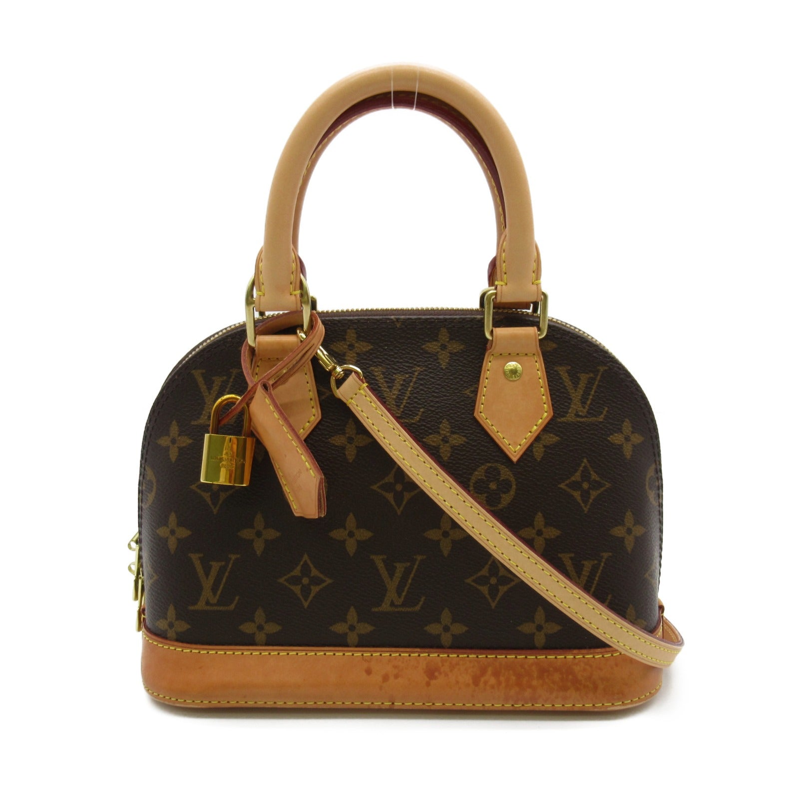LOUIS VUITTON Monogram Alma BB手挽肩背兩用袋啡色