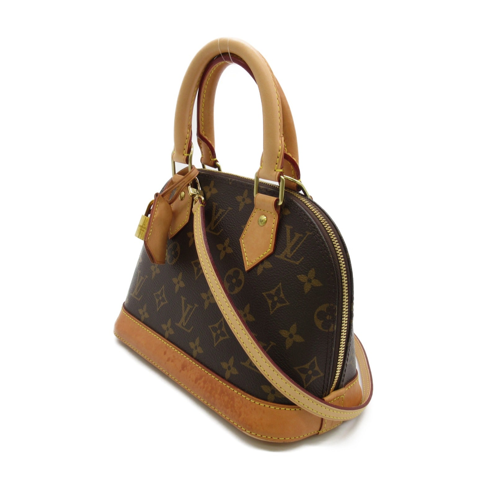 LOUIS VUITTON Monogram Alma BB手挽肩背兩用袋啡色