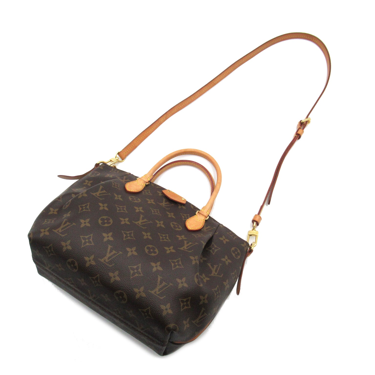 LOUIS VUITTON Monogram Turenne PM手挽肩背兩用袋啡色