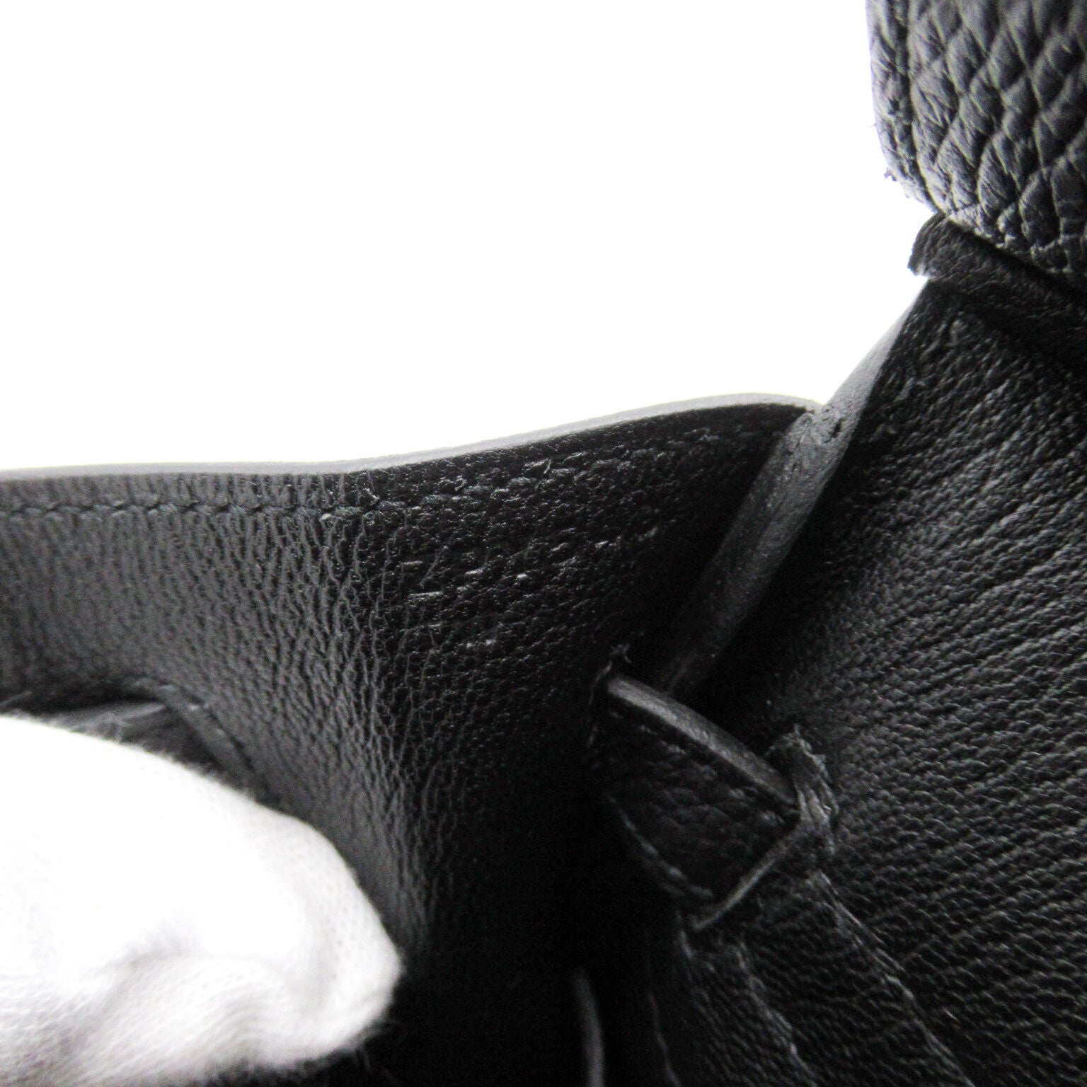 HERMES Togo皮革Birkin 25金扣手挽袋黑色