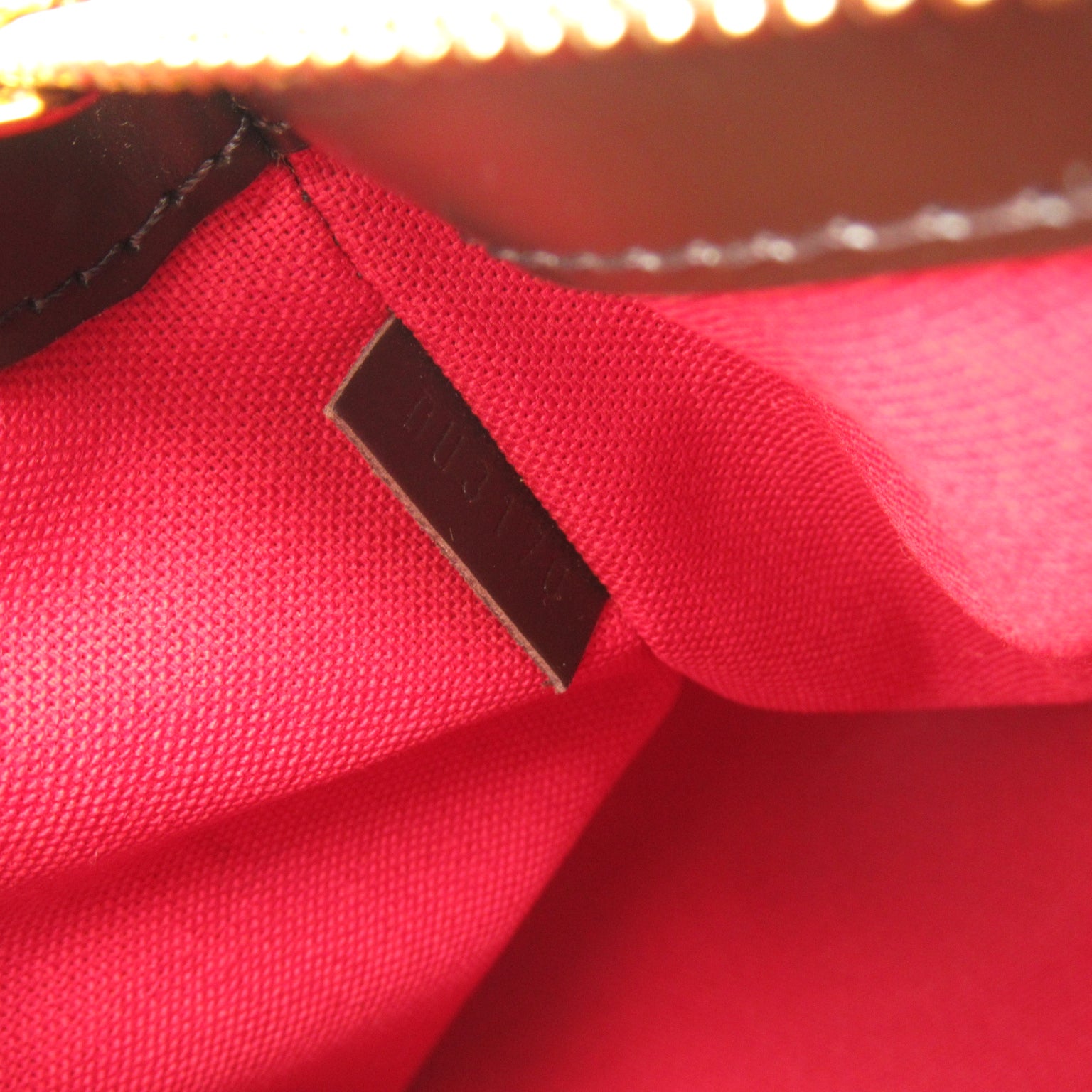 LOUIS VUITTON Damier Veron PM金扣手挽袋/肩背袋啡色