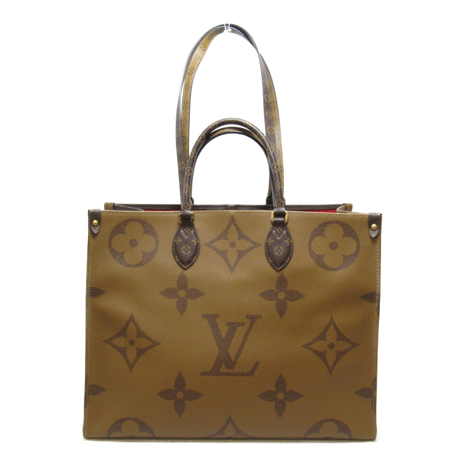 LOUIS VUITTON Monogram Giant On the go手挽肩背两用袋啡色