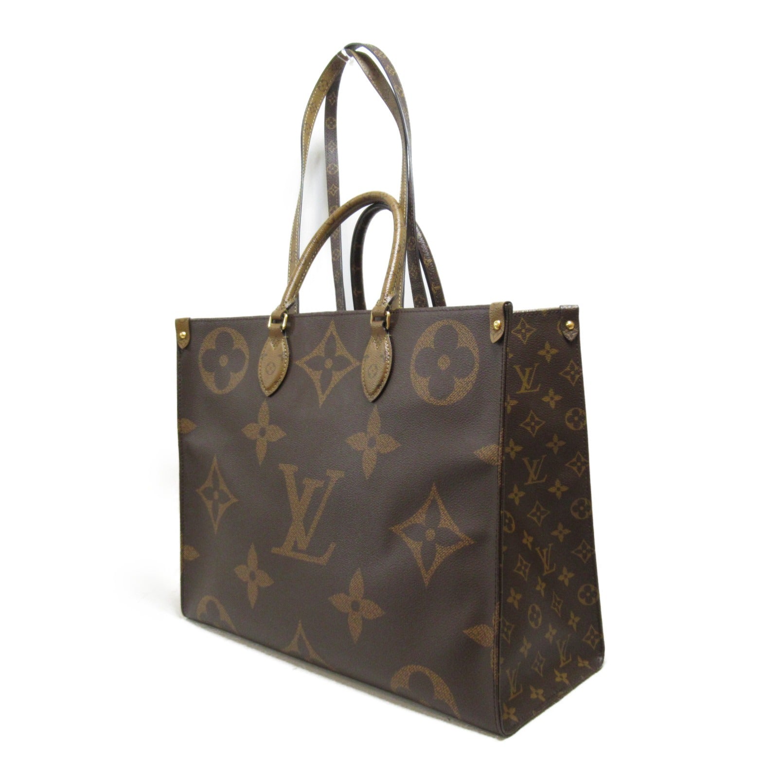 LOUIS VUITTON Monogram Giant On the go手挽肩背两用袋啡色
