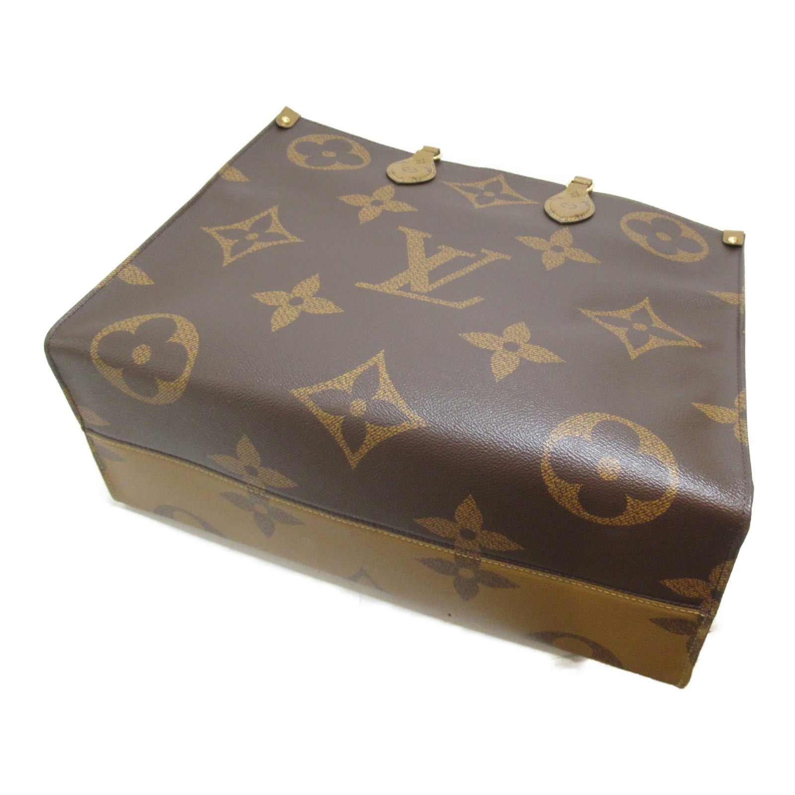 LOUIS VUITTON Monogram Giant On the go手挽肩背两用袋啡色