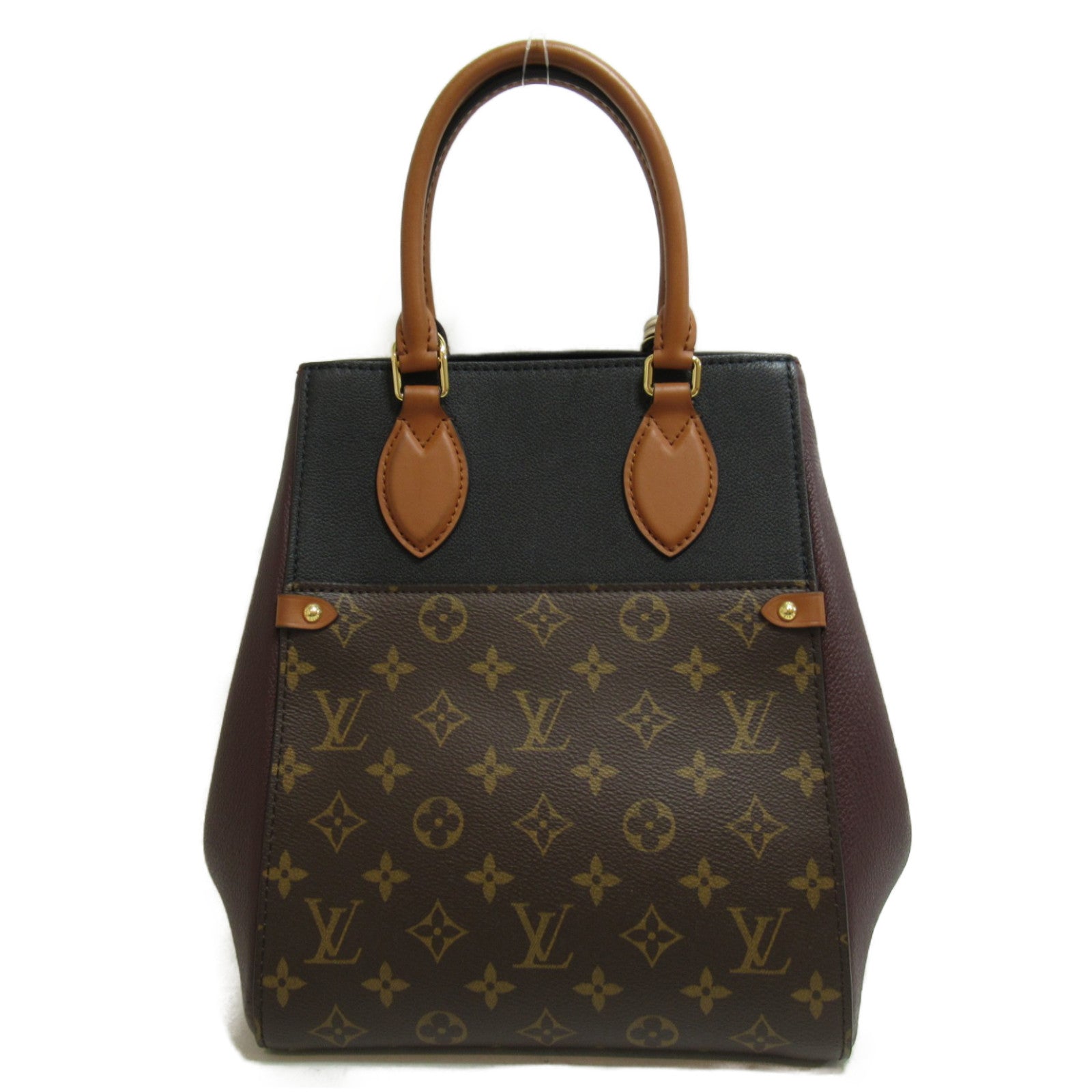 LOUIS VUITTON Monogram Fold Tote MM手挽肩背兩用袋啡色