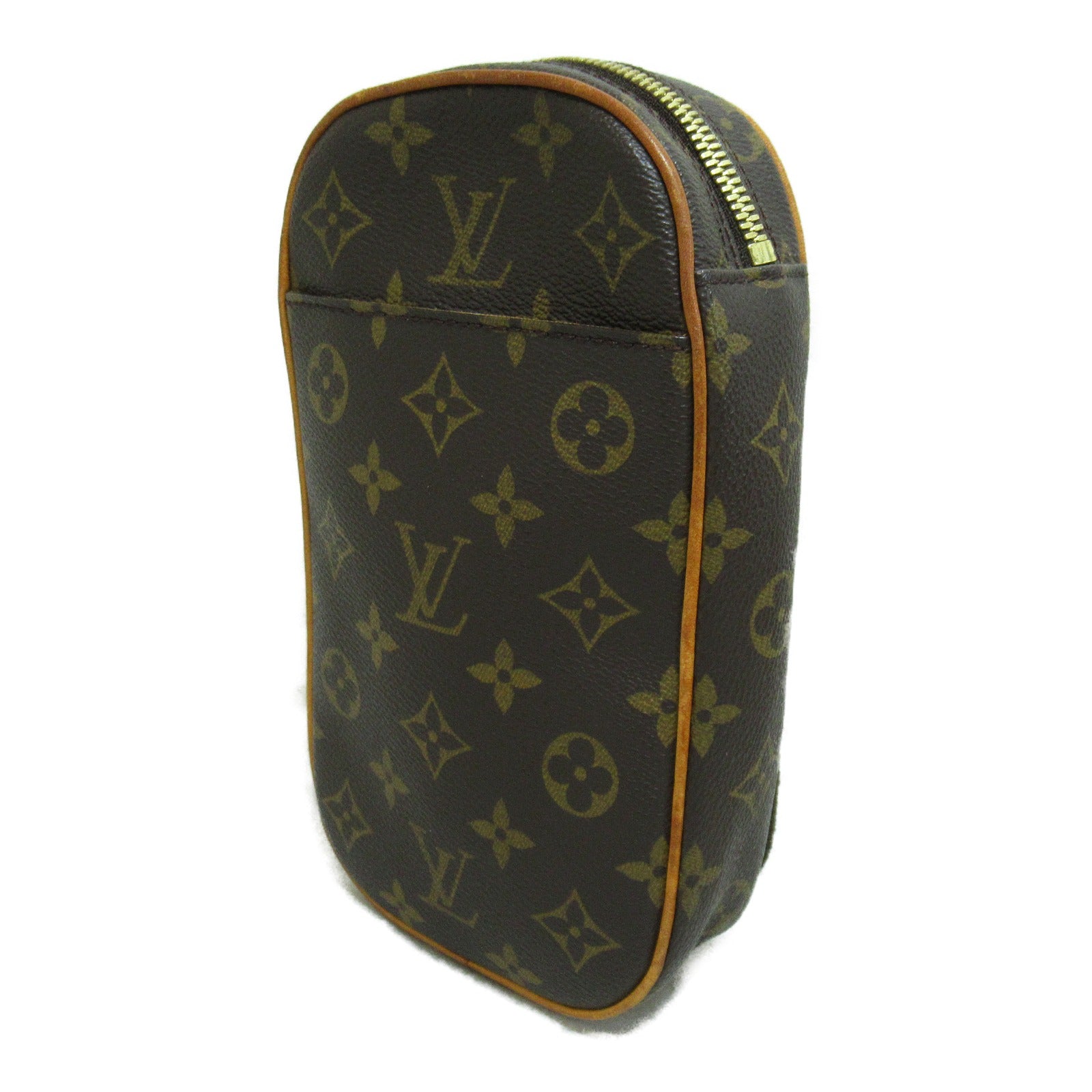 LOUIS VUITTON Monogram Pochette Gange肩背袋啡色