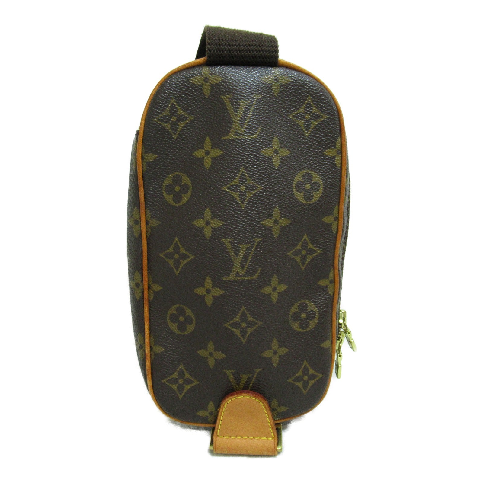 LOUIS VUITTON Monogram Pochette Gange肩背袋啡色