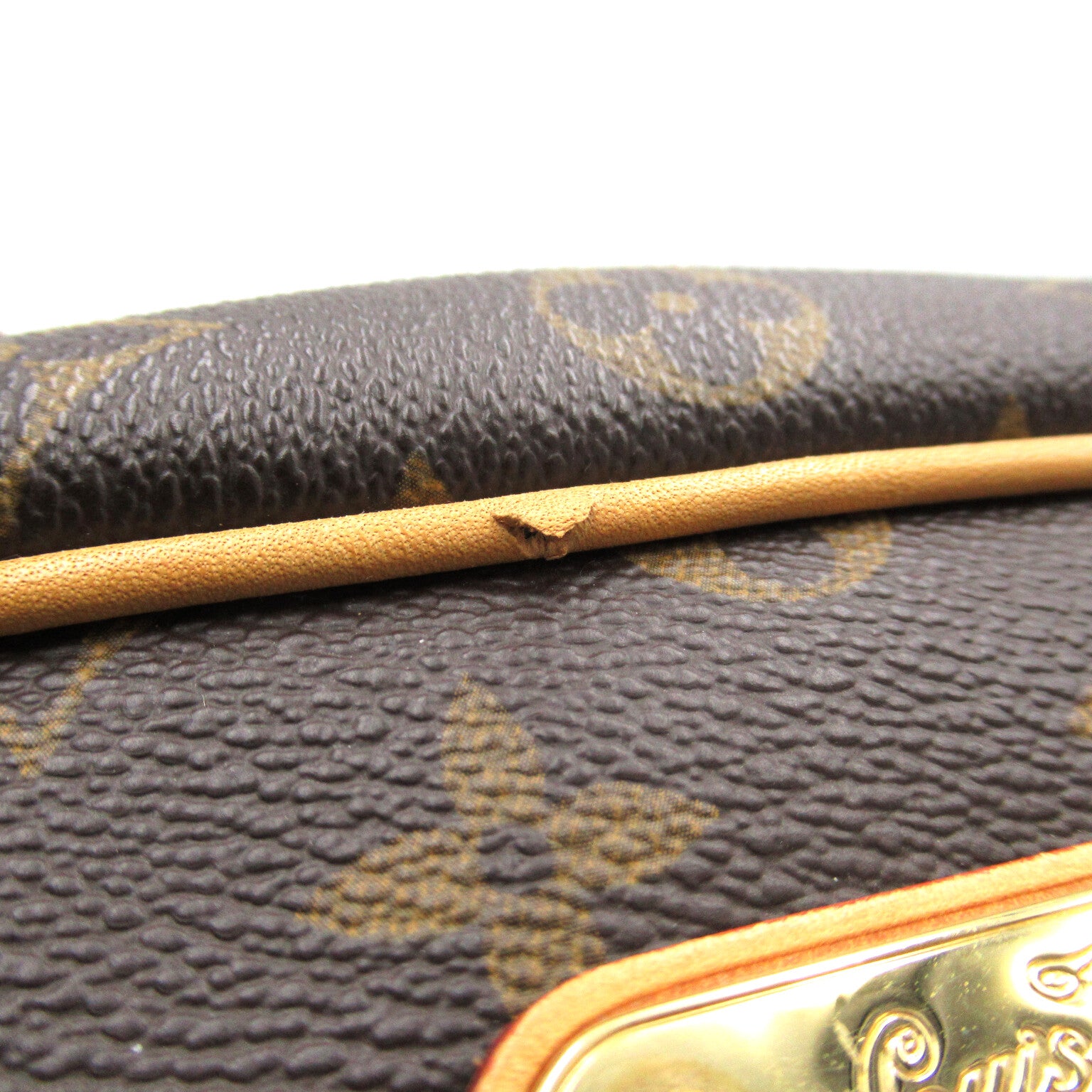 LOUIS VUITTON Monogram Montorgueil GM金扣肩背袋啡色