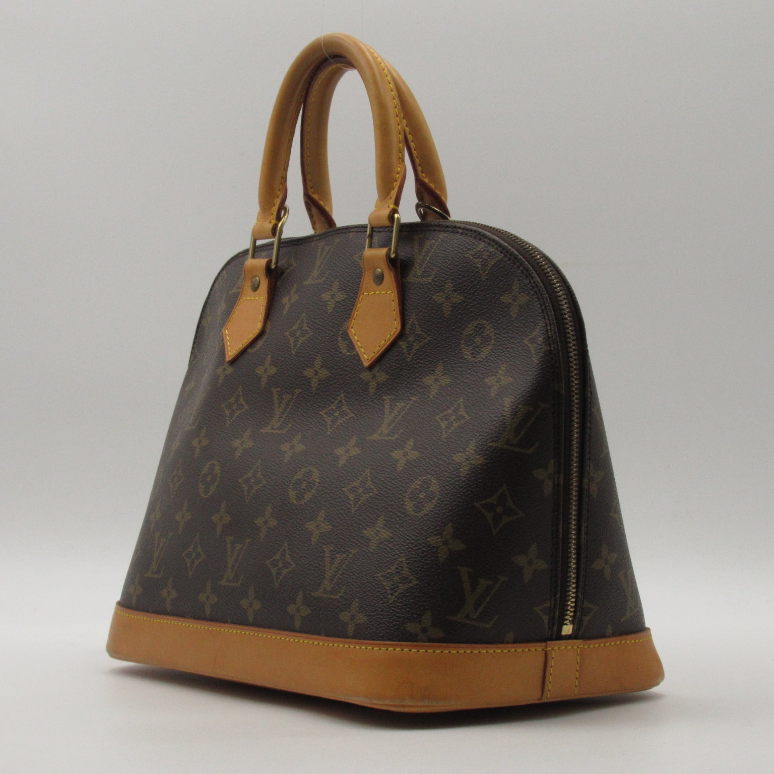 LOUIS VUITTON 【激減優惠】Monogram Alma金扣手挽袋啡色