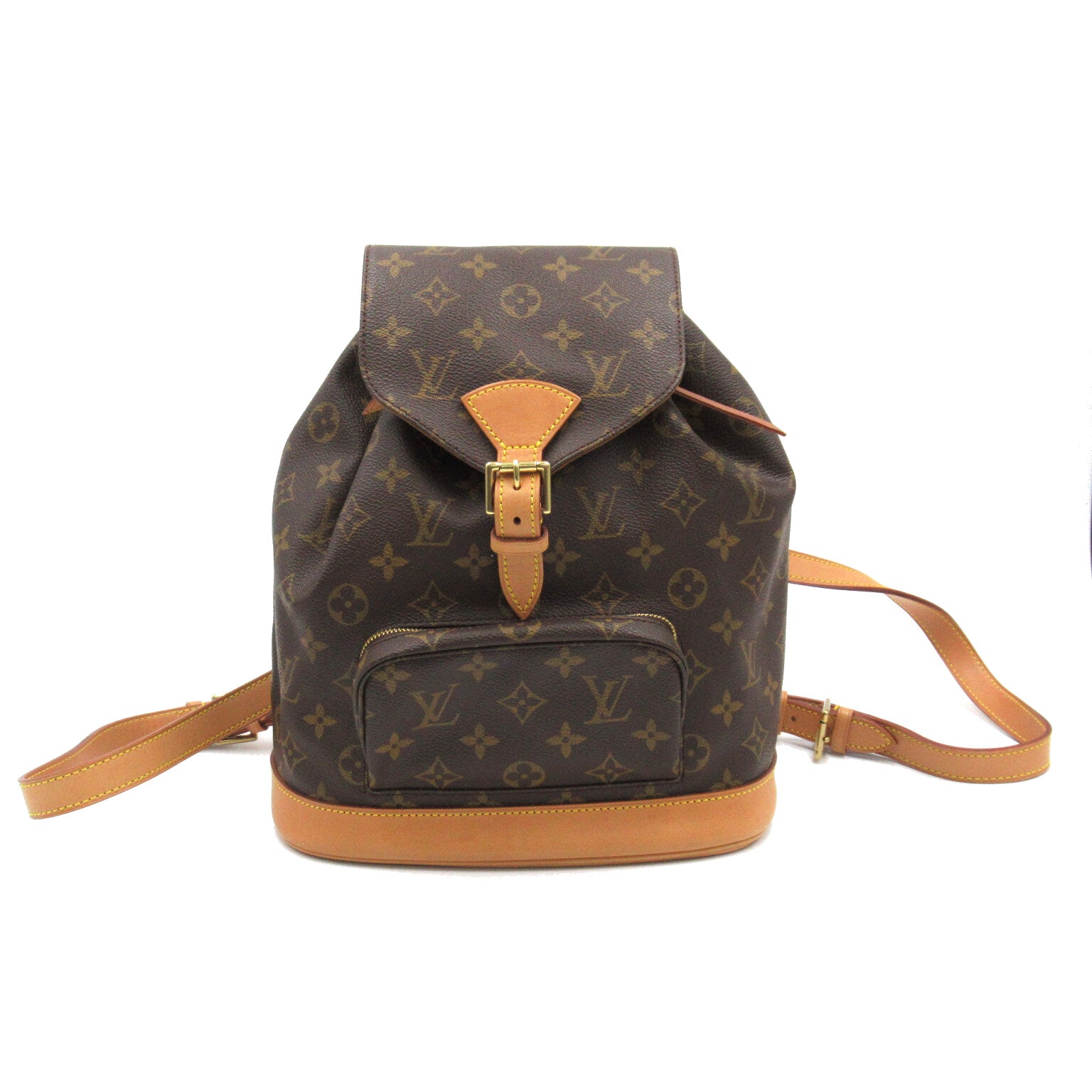 LOUIS VUITTON Monogram Montsouris MM Rucksack金扣背包啡色