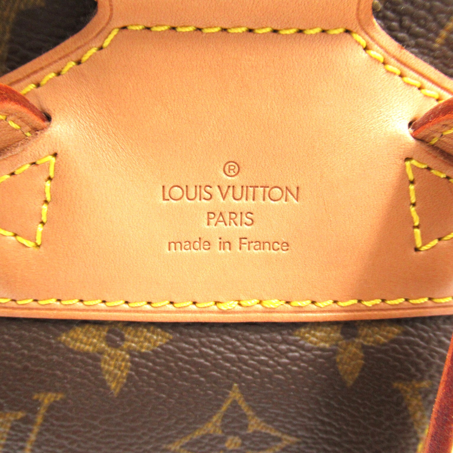 LOUIS VUITTON Monogram Montsouris MM Rucksack金扣背包啡色