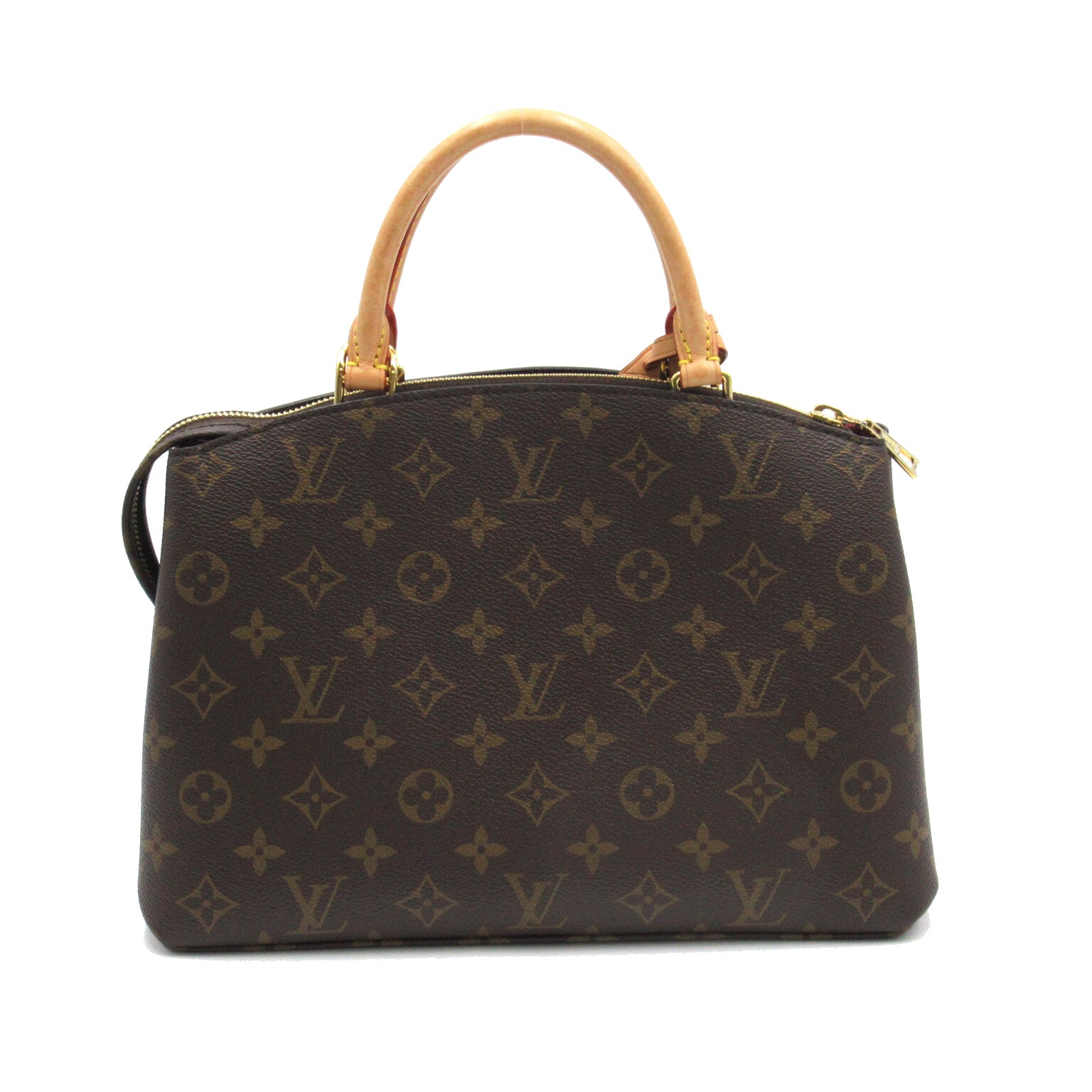 LOUIS VUITTON Monogram Petit Palais PM金扣手提袋啡色