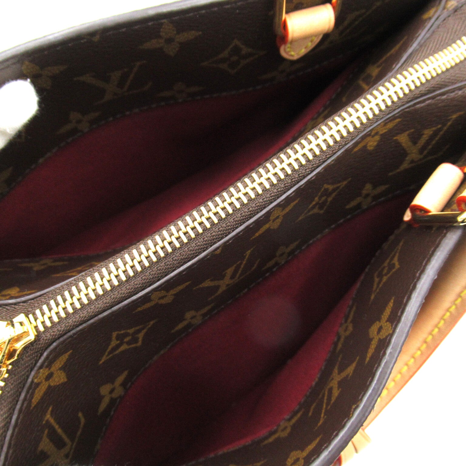 LOUIS VUITTON Monogram Petit Palais PM金扣手提袋啡色