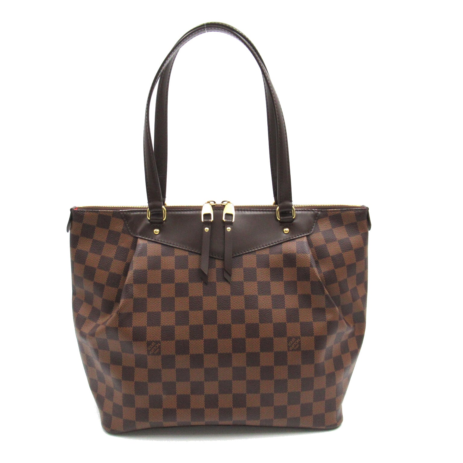 LOUIS VUITTON Damier Westminster GM金扣肩背袋啡色