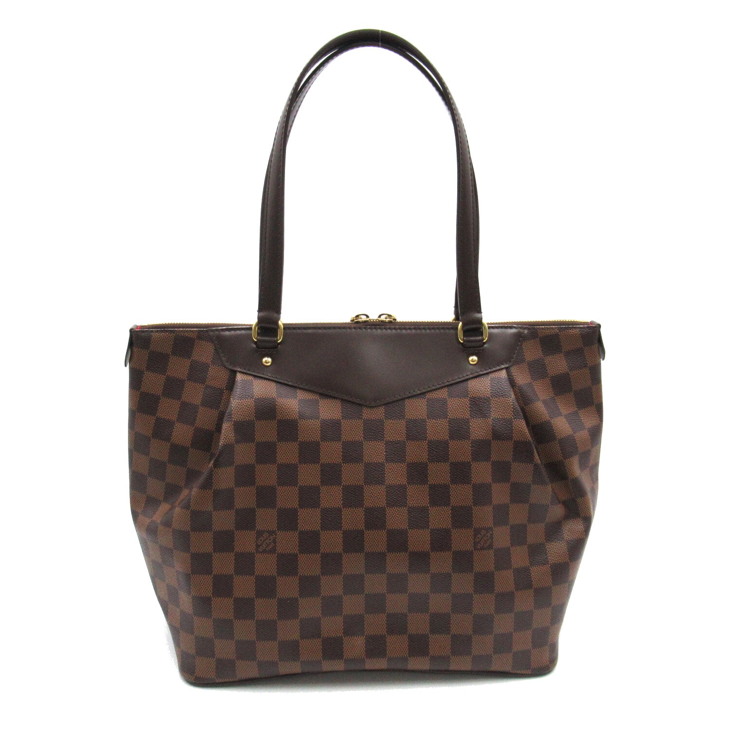 LOUIS VUITTON Damier Westminster GM金扣肩背袋啡色