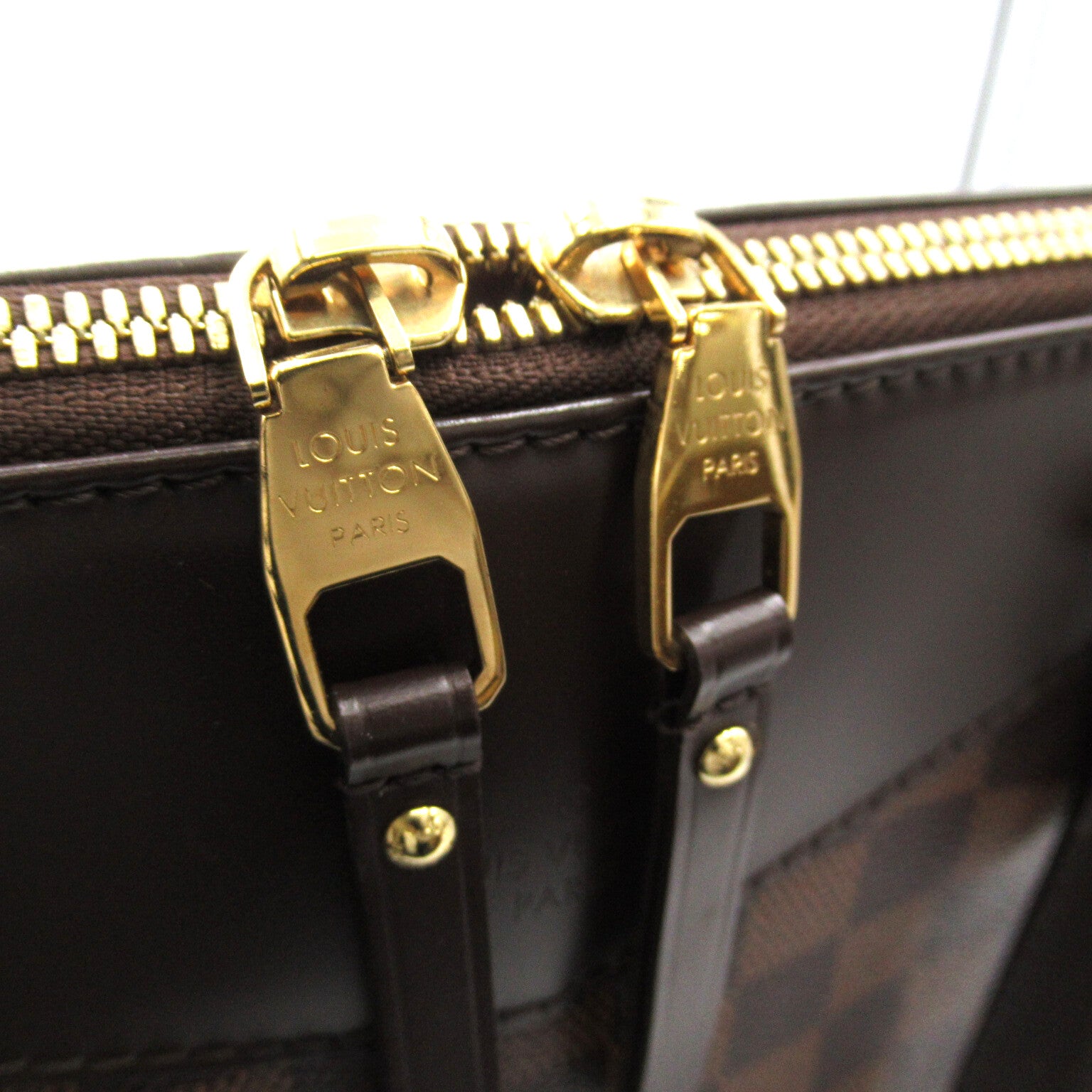 LOUIS VUITTON Damier Westminster GM金扣肩背袋啡色