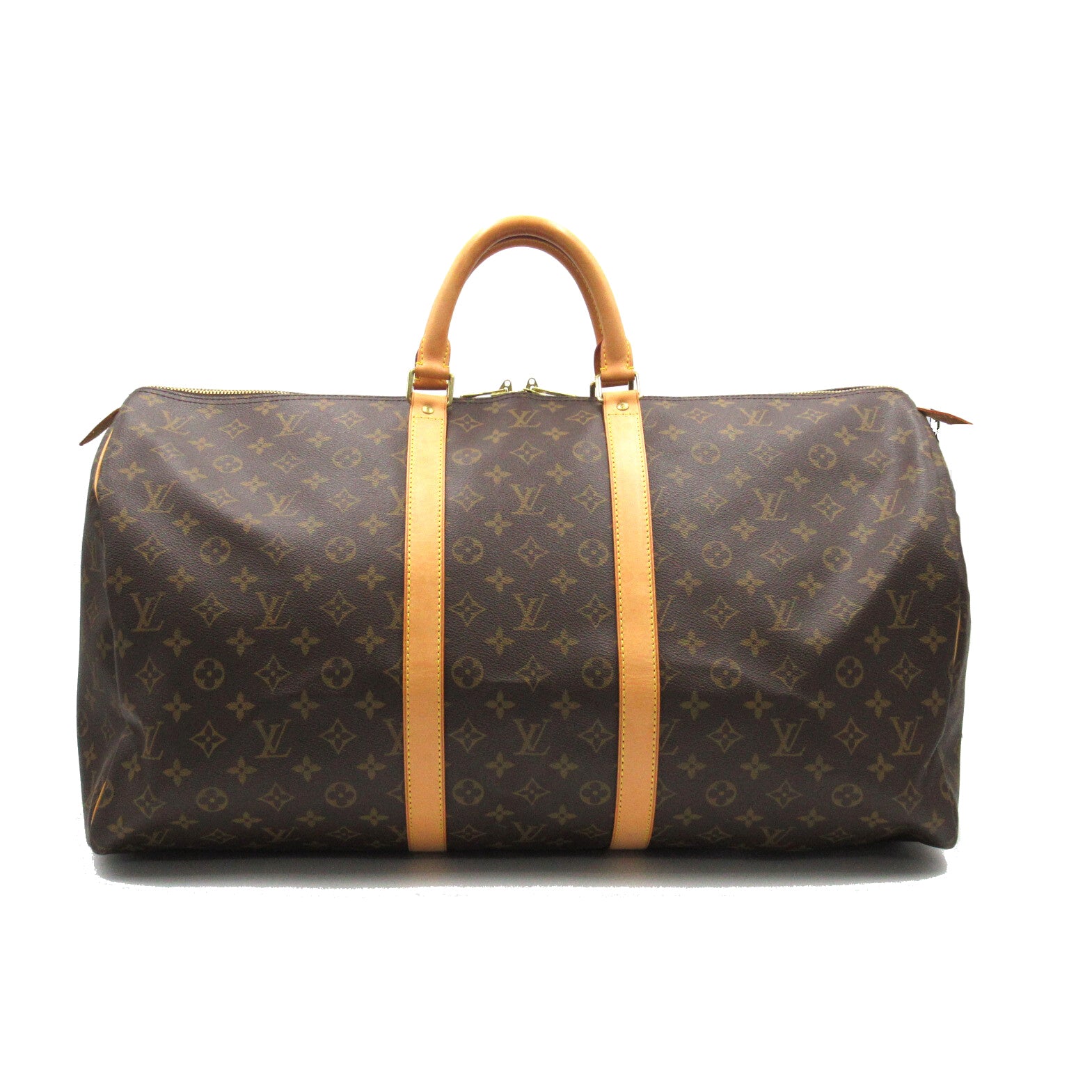 LOUIS VUITTON Monogram Keepall 55手挽袋/旅行袋啡色