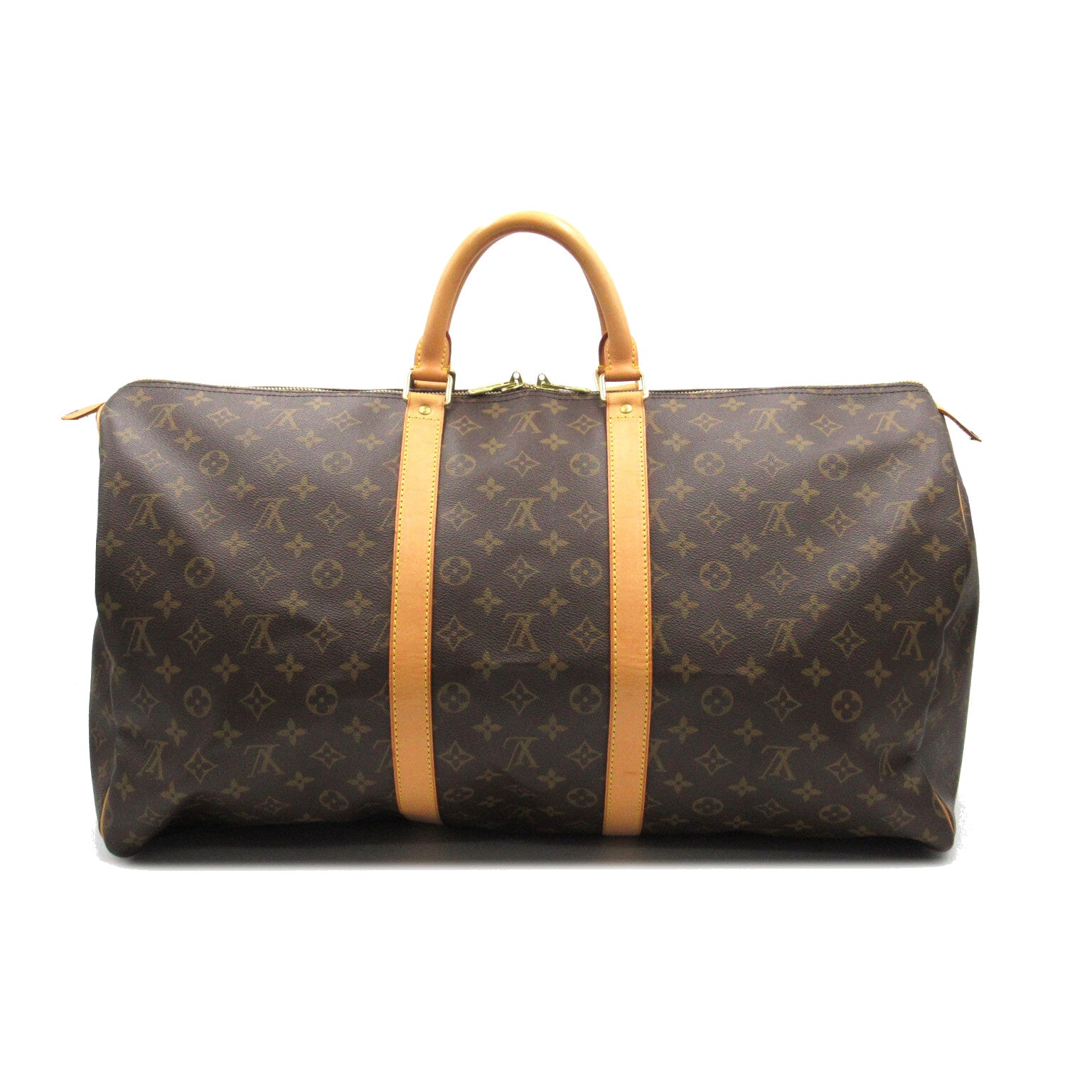 LOUIS VUITTON Monogram Keepall 55手挽袋/旅行袋啡色