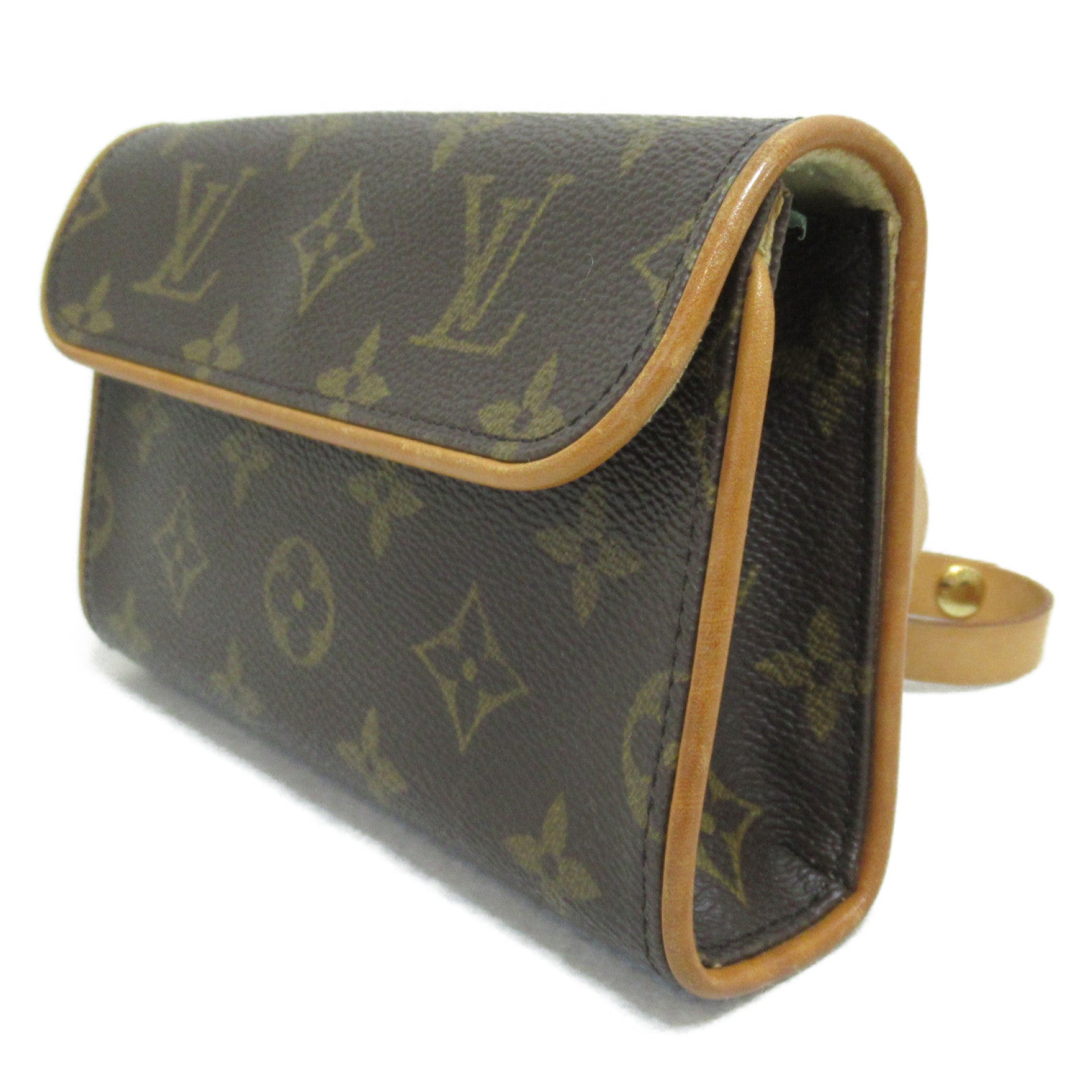 LOUIS VUITTON Monogram Pochette Florentine S腰包啡色