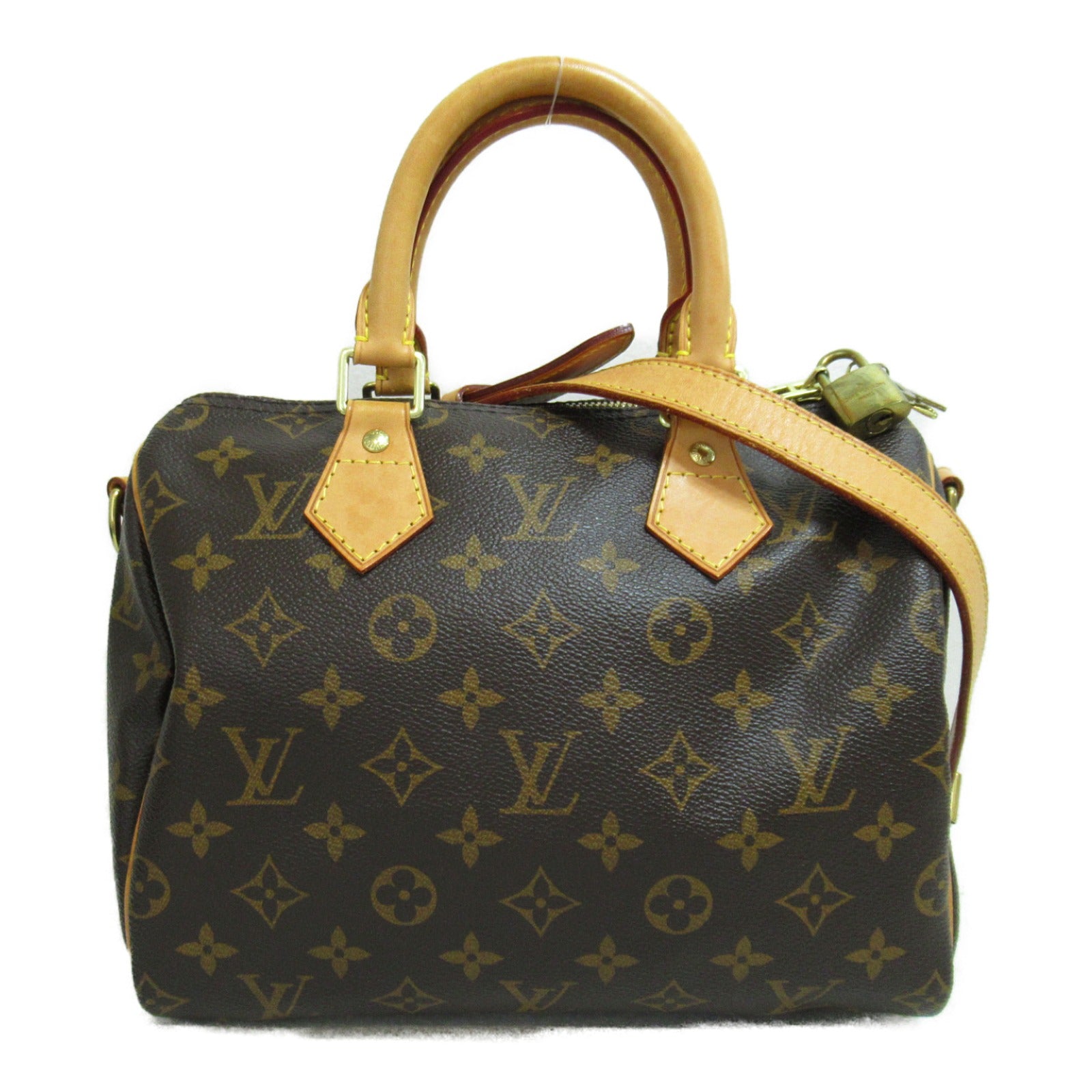 LOUIS VUITTON Monogram Speedy Bandouliere 25金扣手挽肩背兩用袋啡色