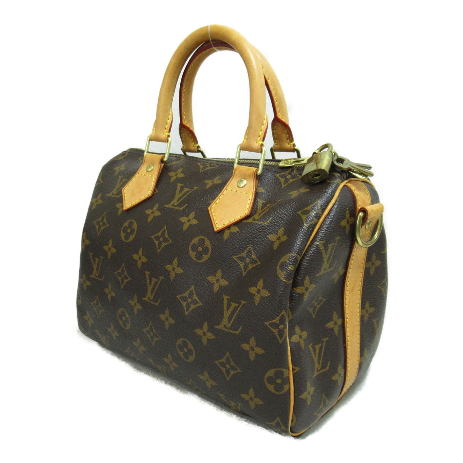 LOUIS VUITTON Monogram Speedy Bandouliere 25金扣手挽肩背兩用袋啡色