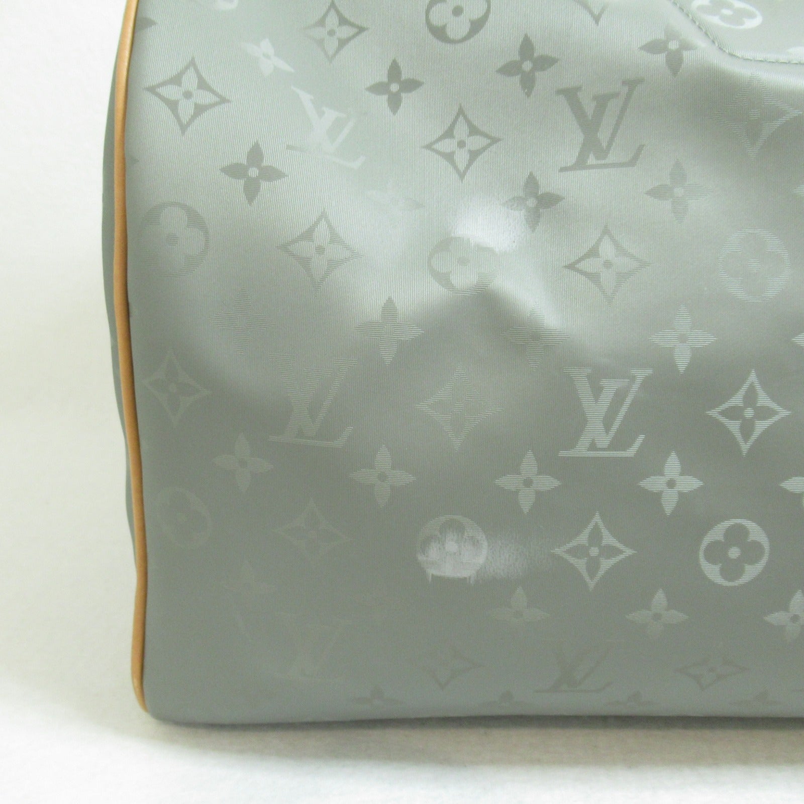 LOUIS VUITTON Monogram Titanium Keepall 50 Bandoulie手挽肩背兩用袋灰色