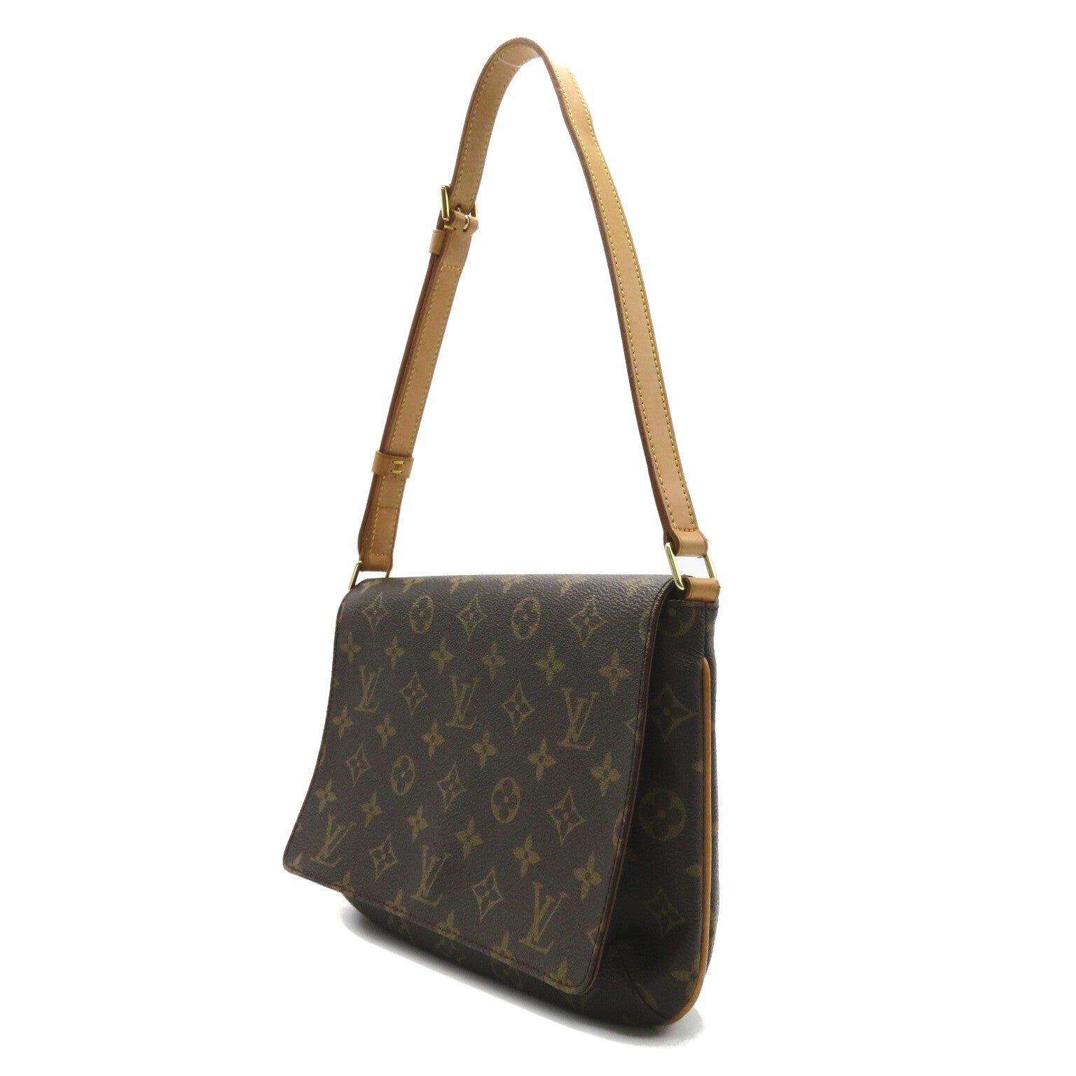 LOUIS VUITTON Monogram Musette Tango肩背袋啡色