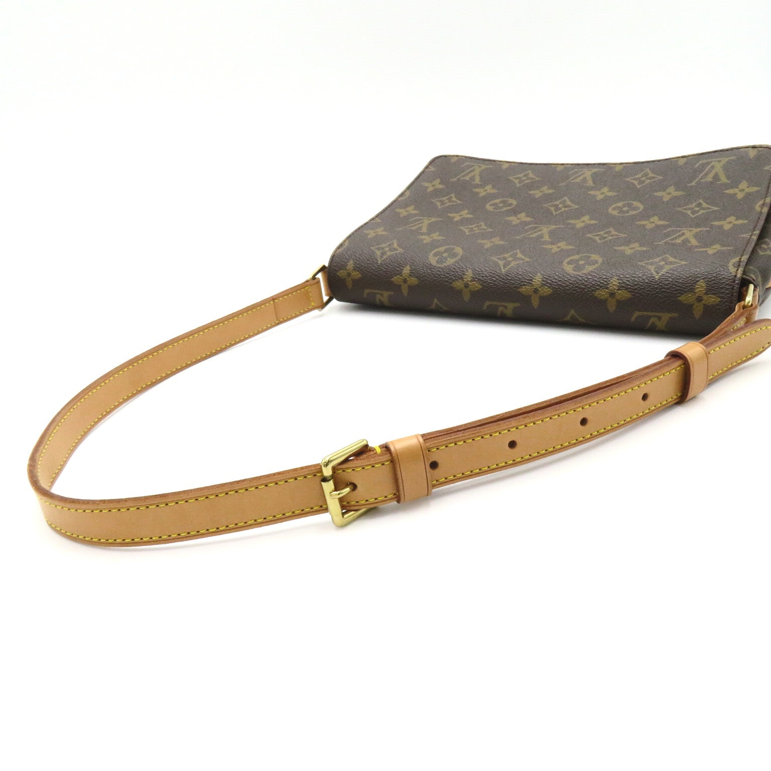 LOUIS VUITTON Monogram Musette Tango肩背袋啡色