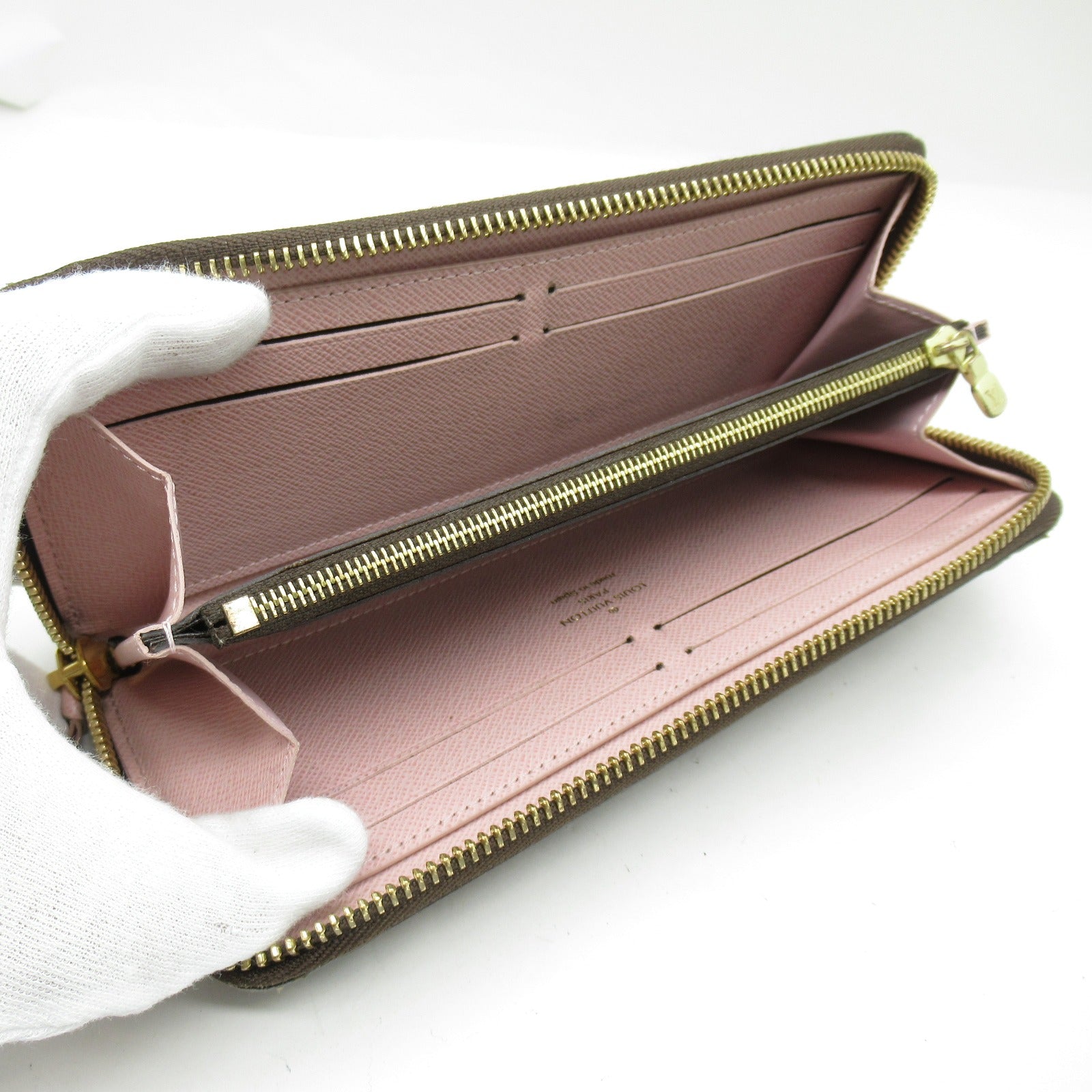 LOUIS VUITTON Damier Portefeuil Clemence长钱包啡色