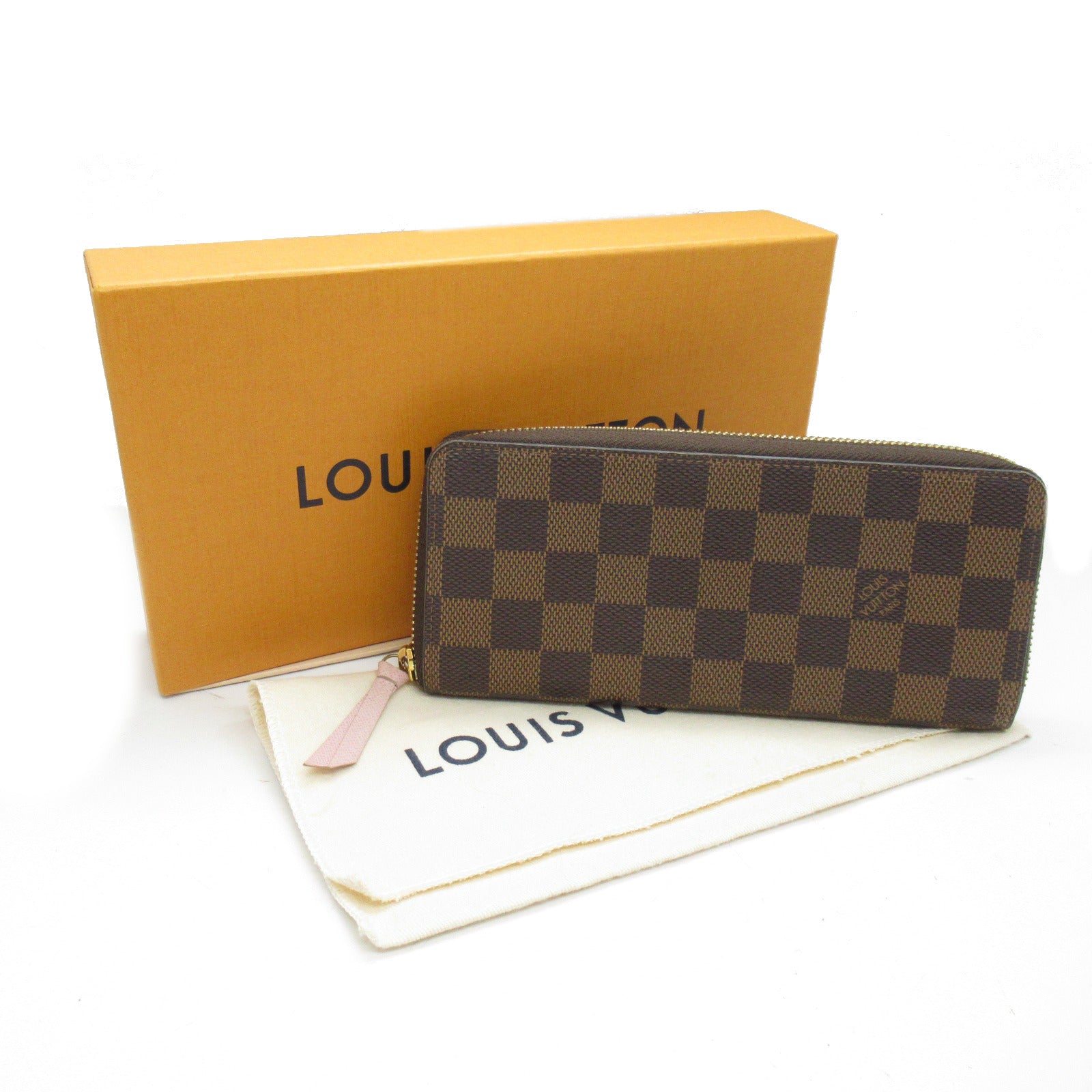 LOUIS VUITTON Damier Portefeuil Clemence长钱包啡色
