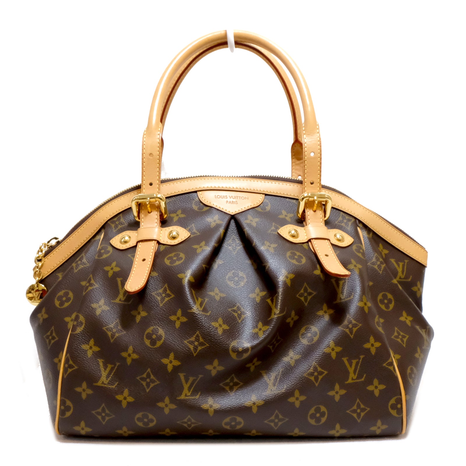 LOUIS VUITTON Monogram Tivoli GM金扣手挽袋啡色