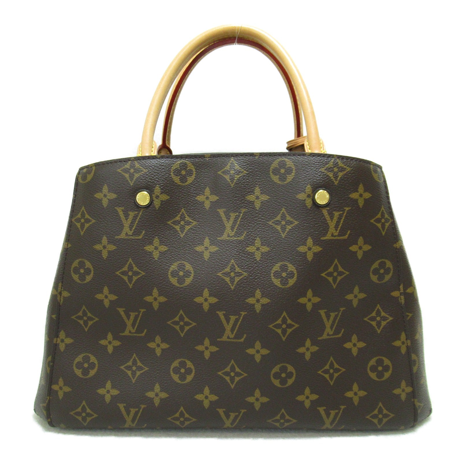 LOUIS VUITTON Monogram Montaigne MM手挽肩背兩用袋啡色