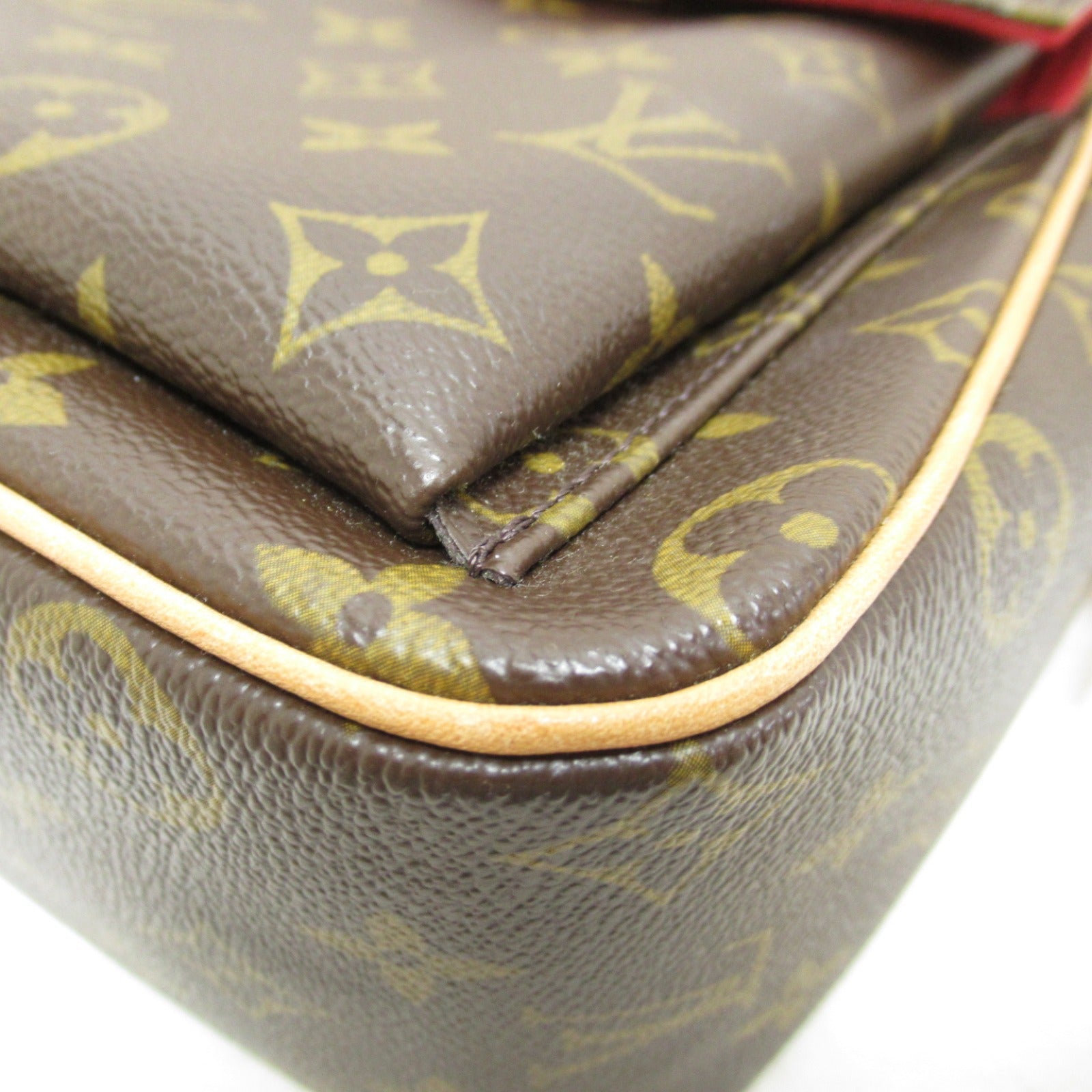 LOUIS VUITTON Monogram Viva Cite GM金扣肩背袋啡色