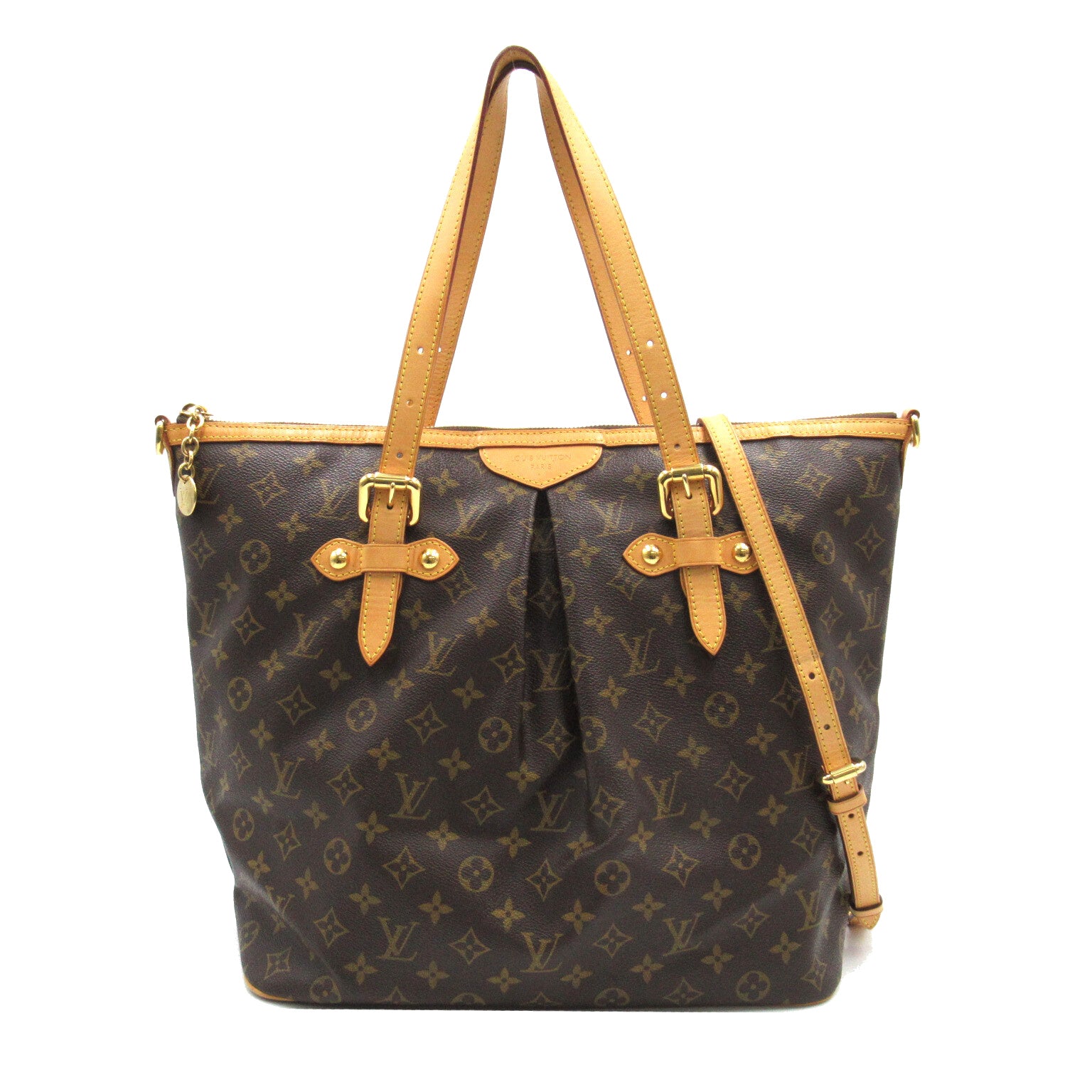 LOUIS VUITTON Monogram Palermo GM手挽肩背兩用袋啡色