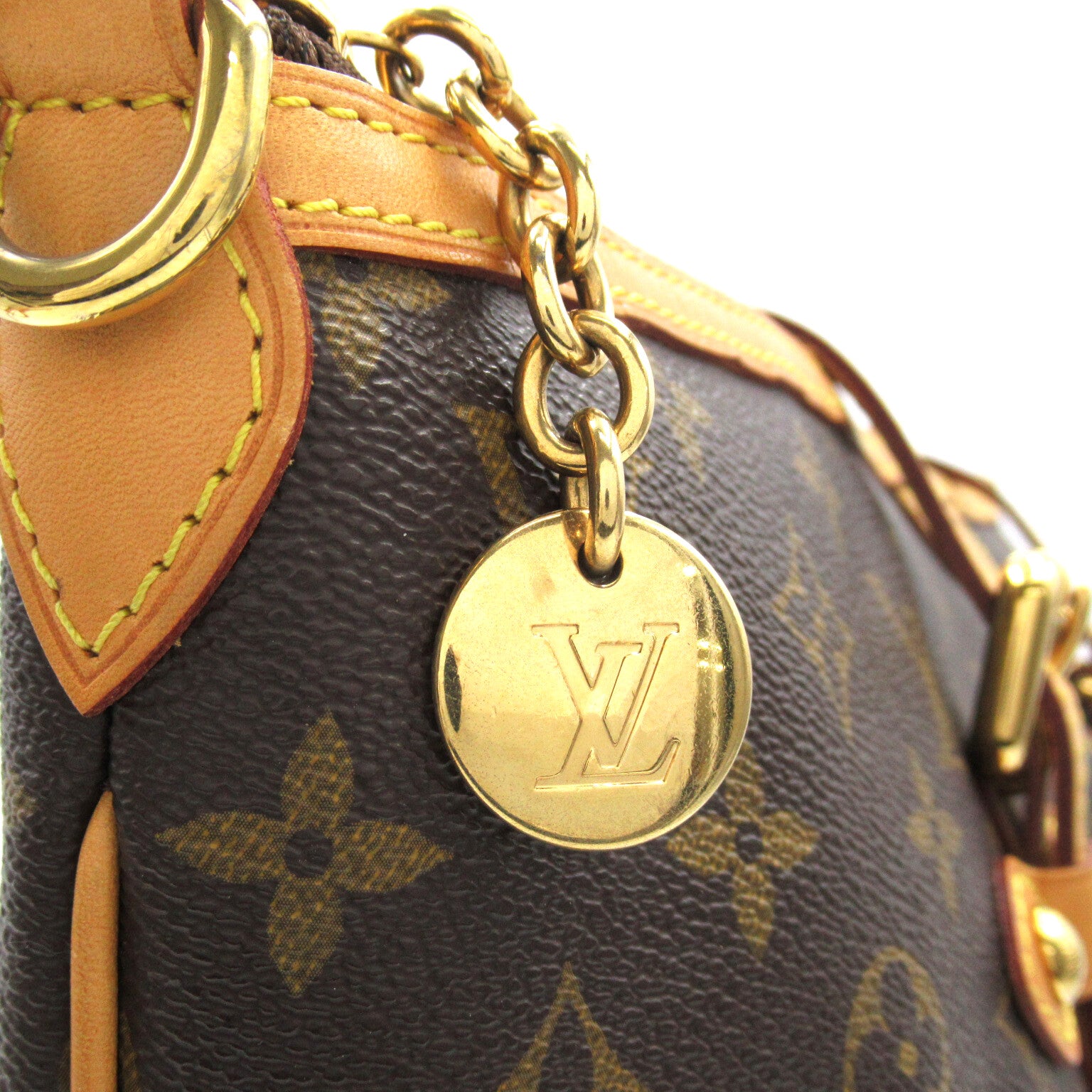 LOUIS VUITTON Monogram Palermo GM手挽肩背兩用袋啡色