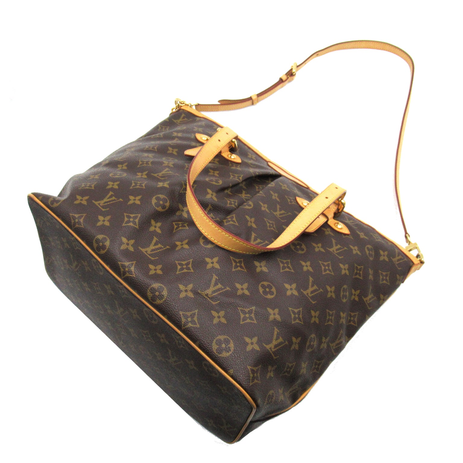 LOUIS VUITTON Monogram Palermo GM手挽肩背兩用袋啡色